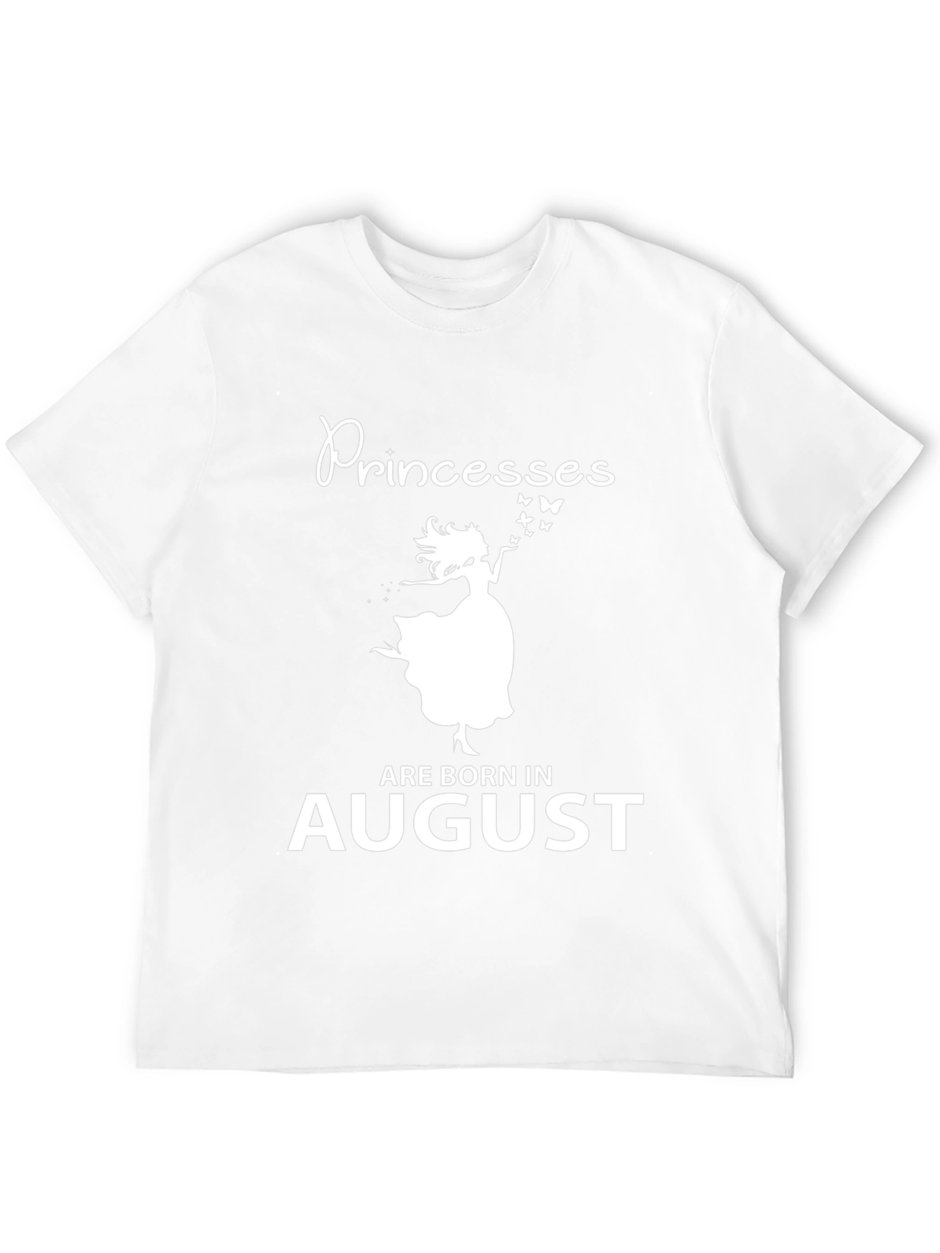 Princesses Born in August Black T-Shirt