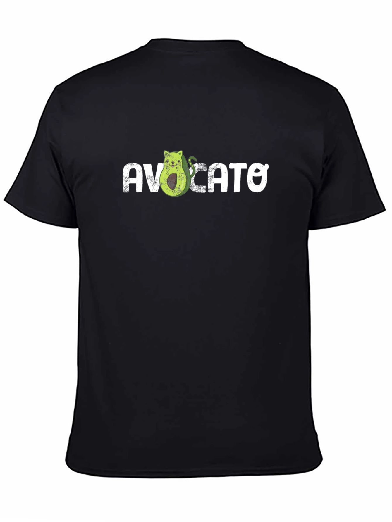 Avocato Pun Graphic T-Shirt - Cute Cat Avocado Tee