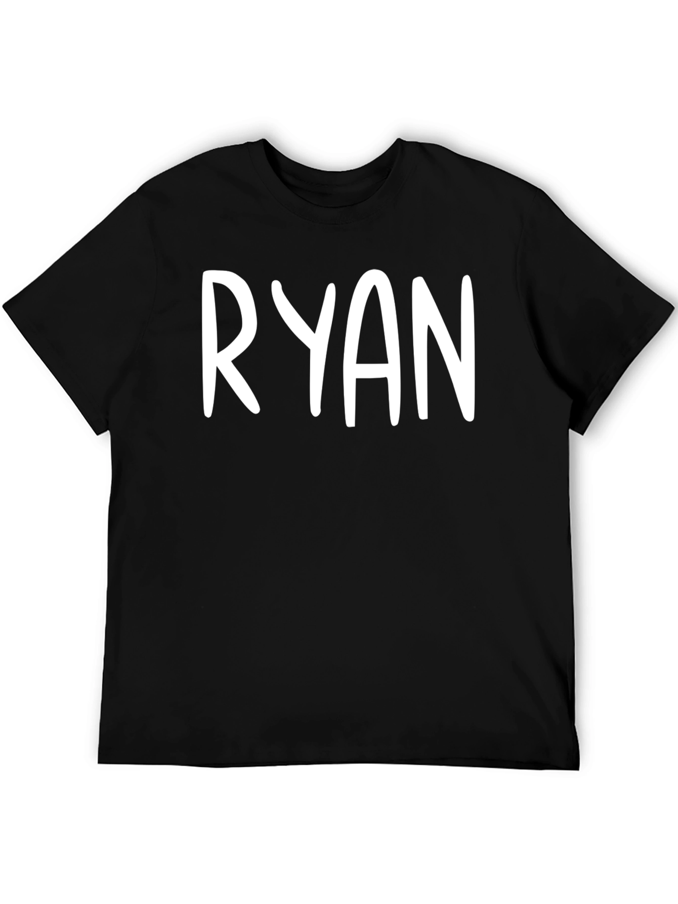 RYAN Custom Name Black T-Shirt