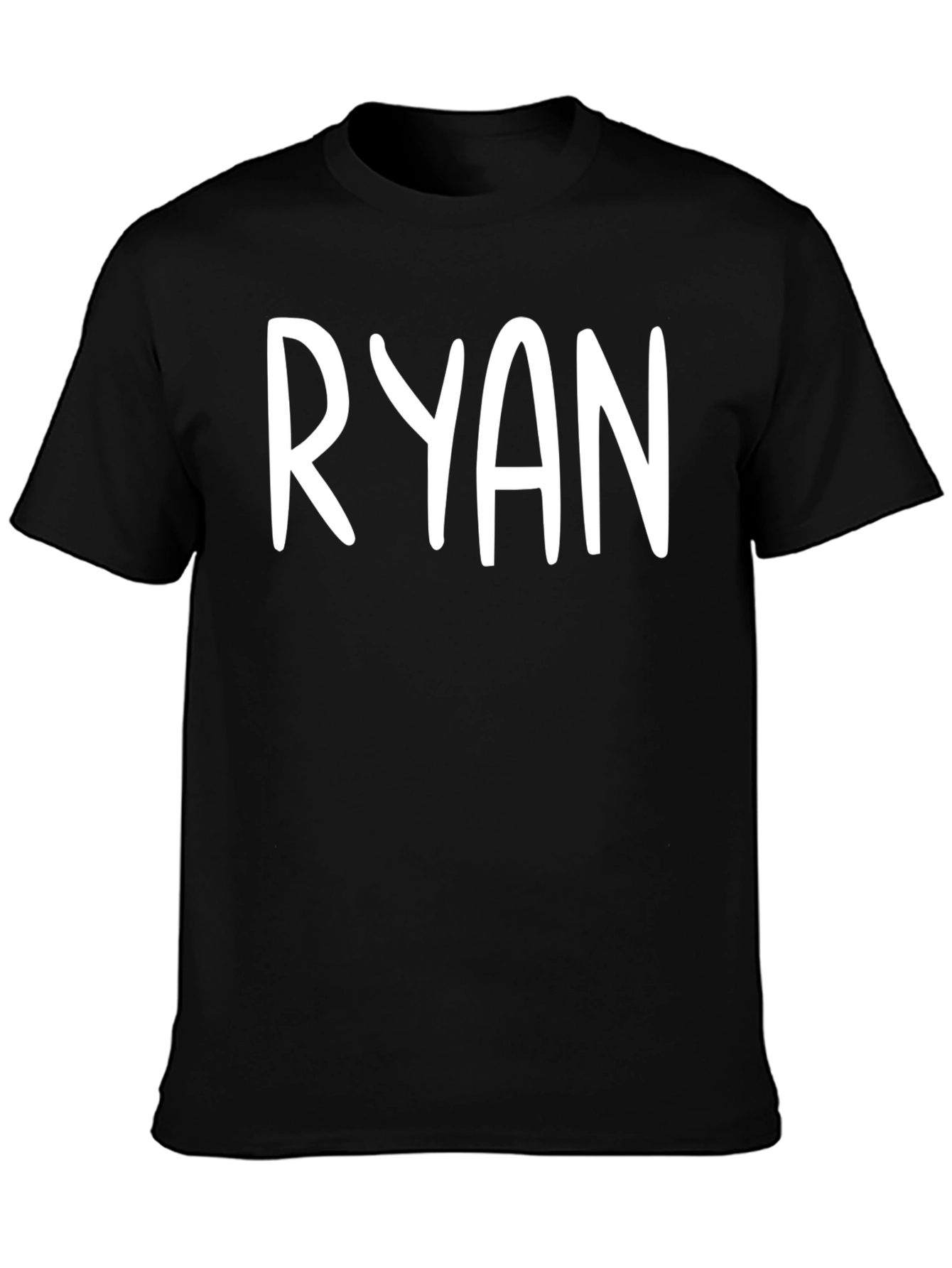RYAN Custom Name Black T-Shirt