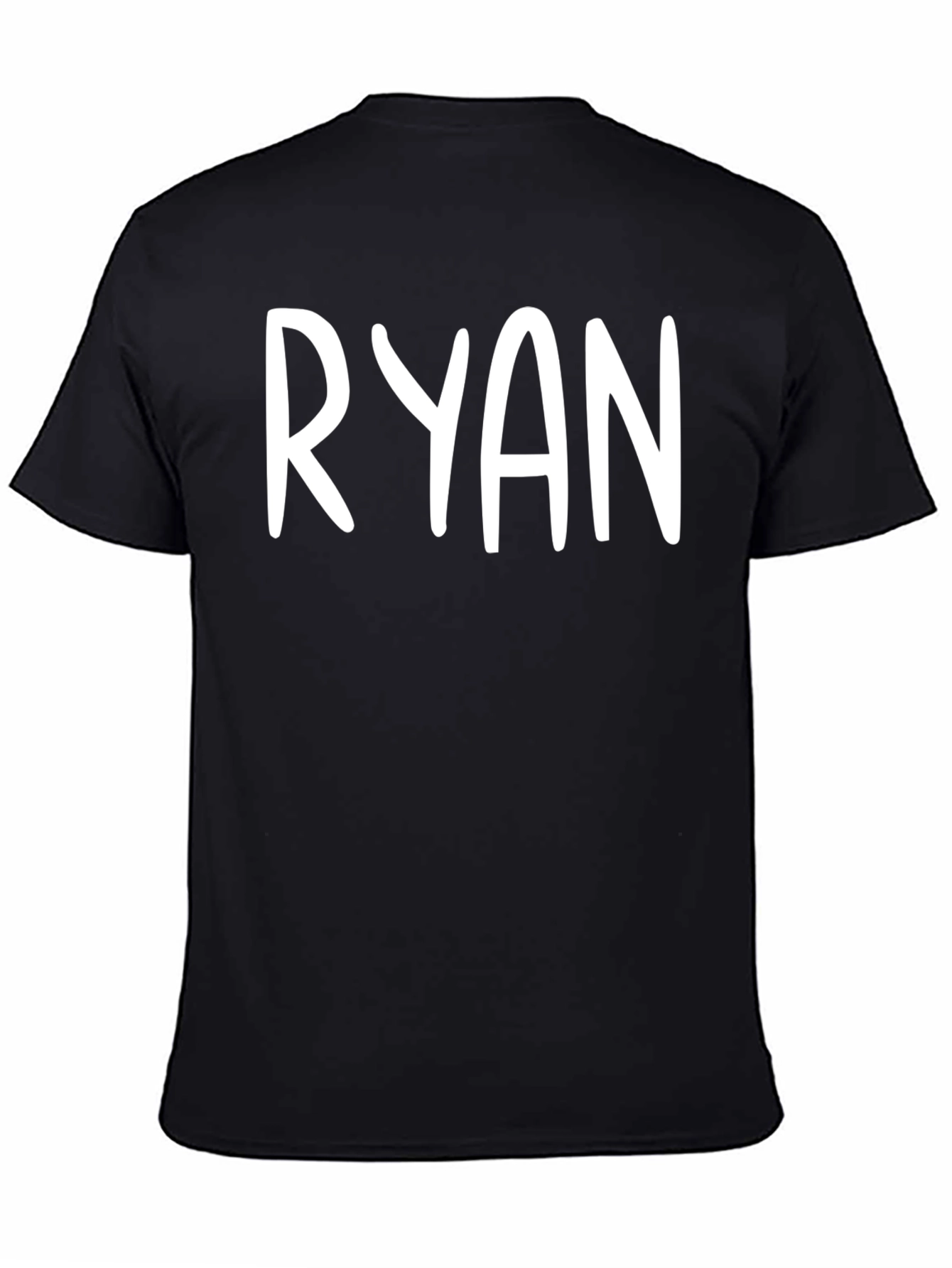 RYAN Custom Name Black T-Shirt