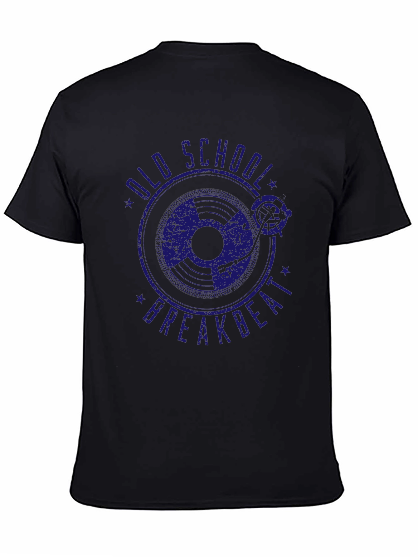Old School Breakbeat Black Graphic Tee