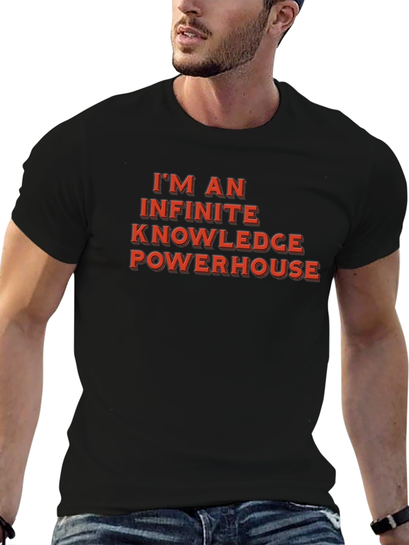 Infinite Knowledge Powerhouse Black T-Shirt