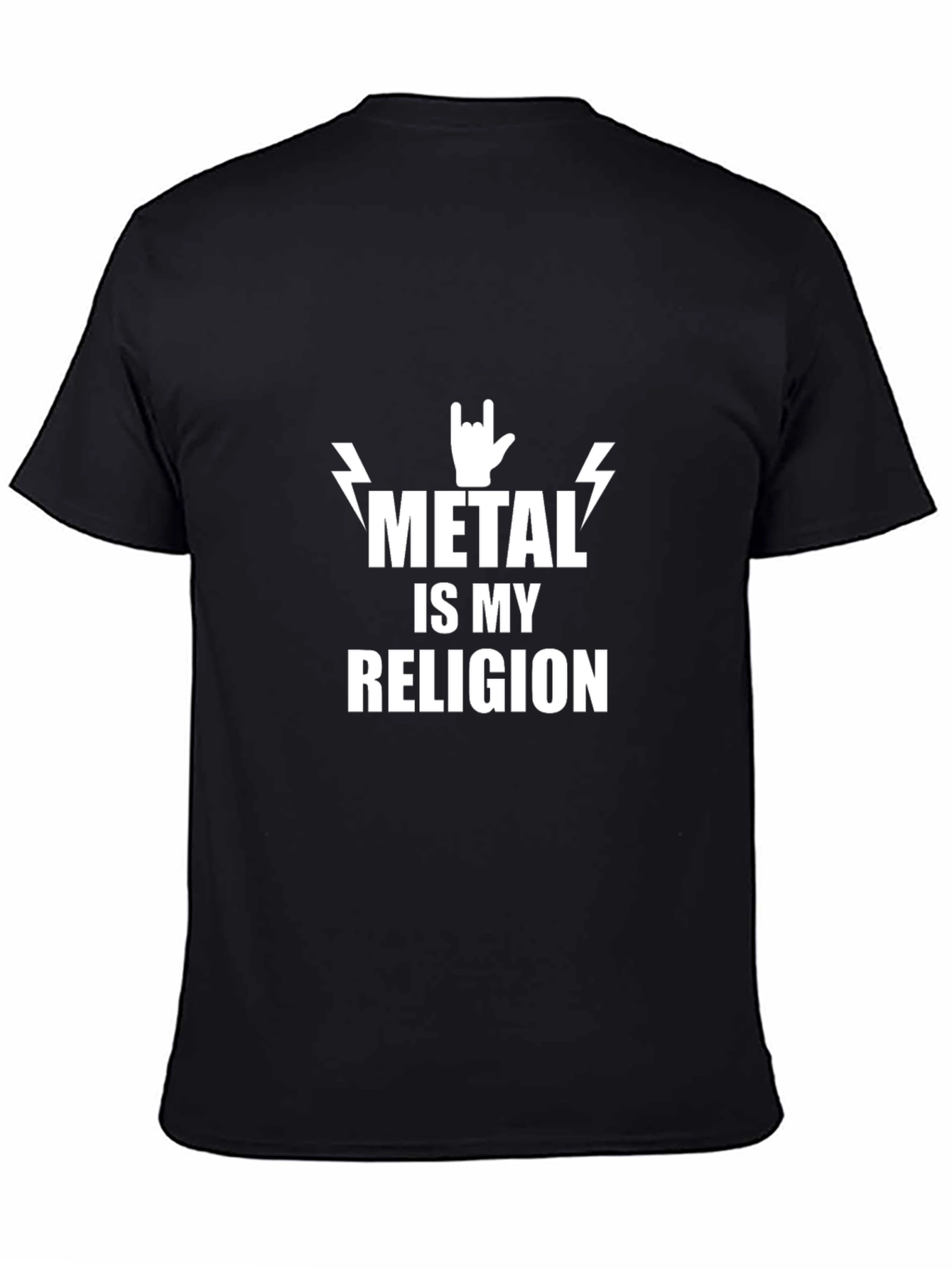Metal Is My Religion Black Graphic Tee