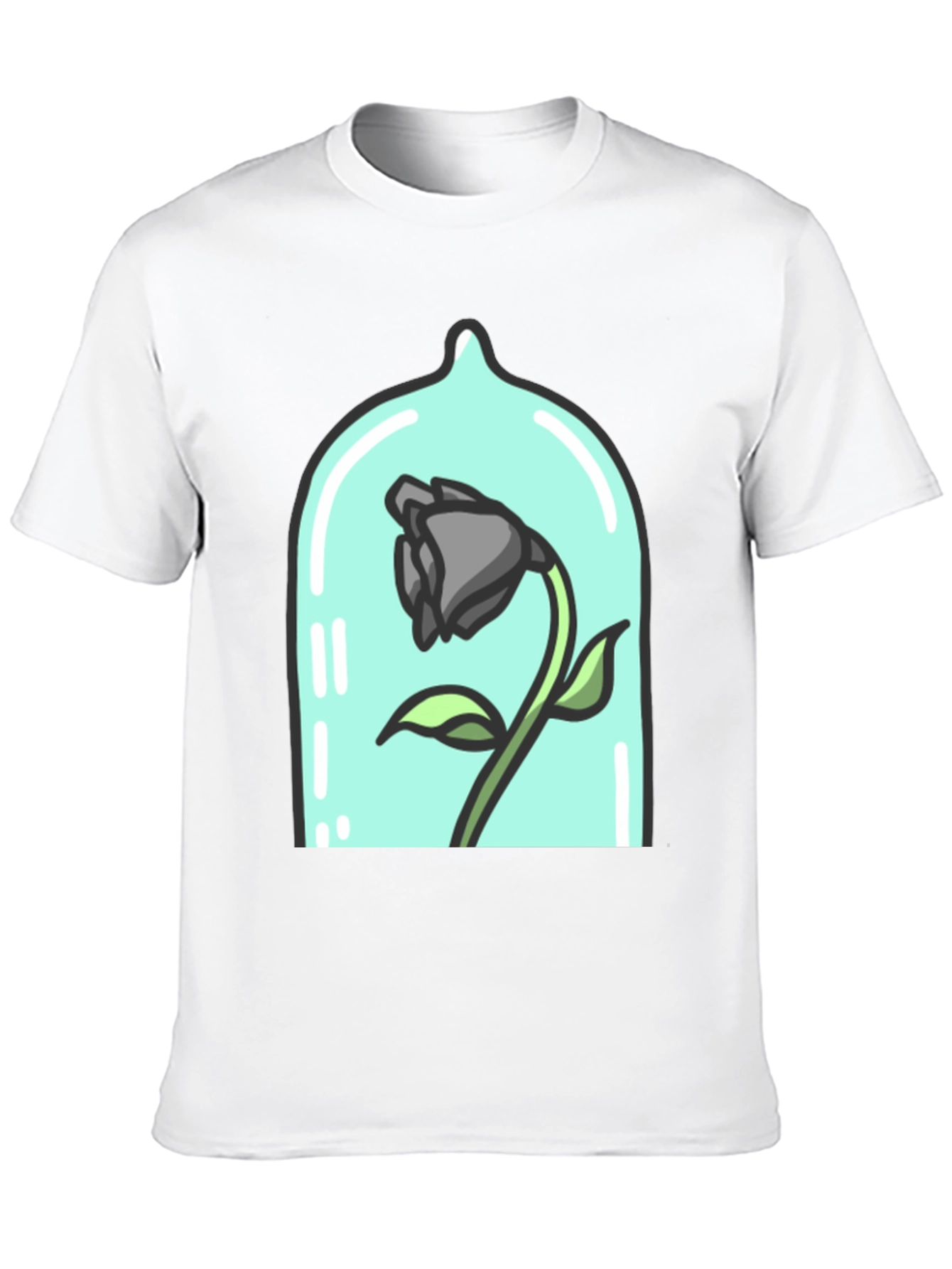 Enchanted Rose Graphic Tee - Dark Bloom