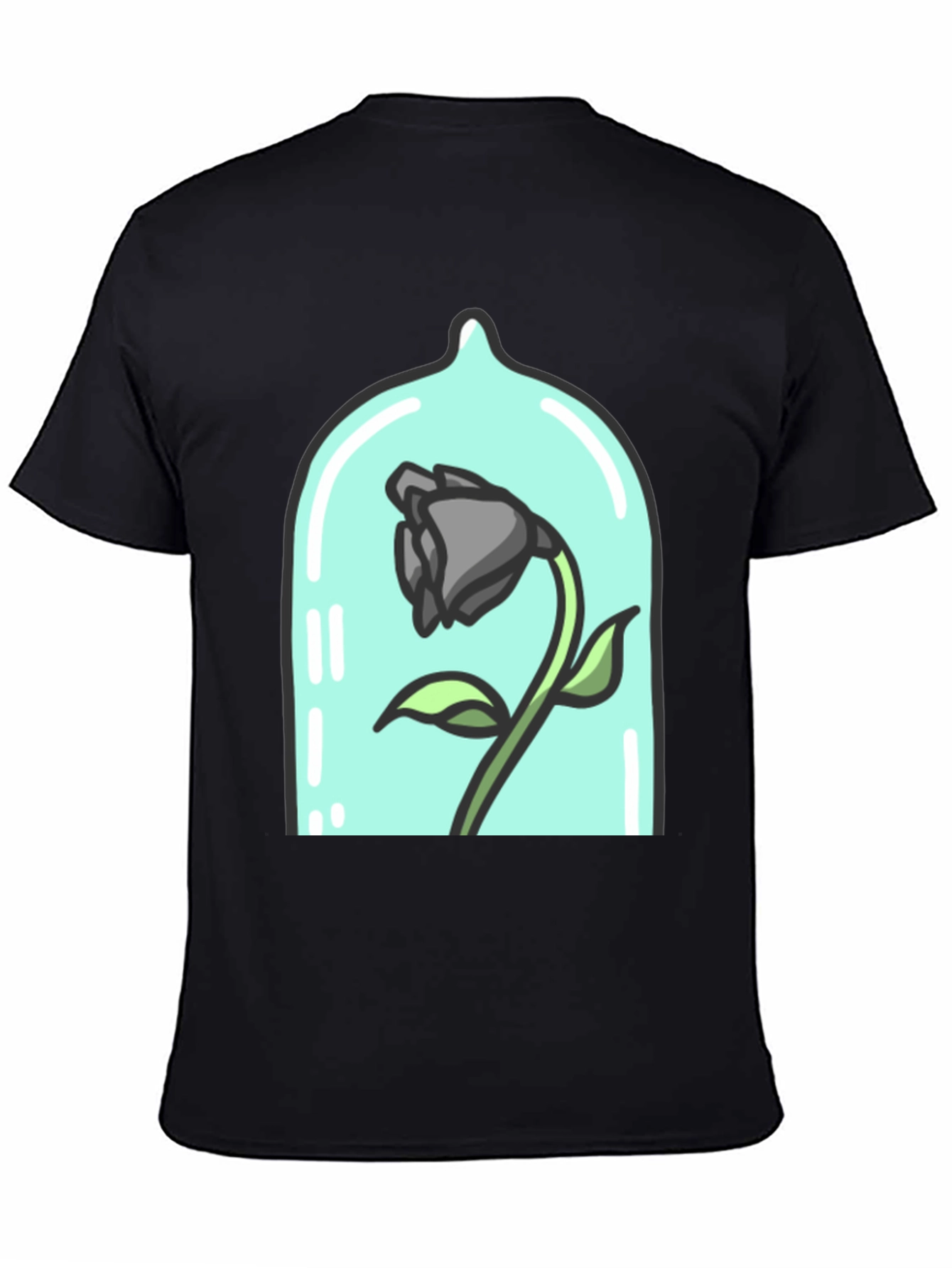 Enchanted Rose Graphic Tee - Dark Bloom