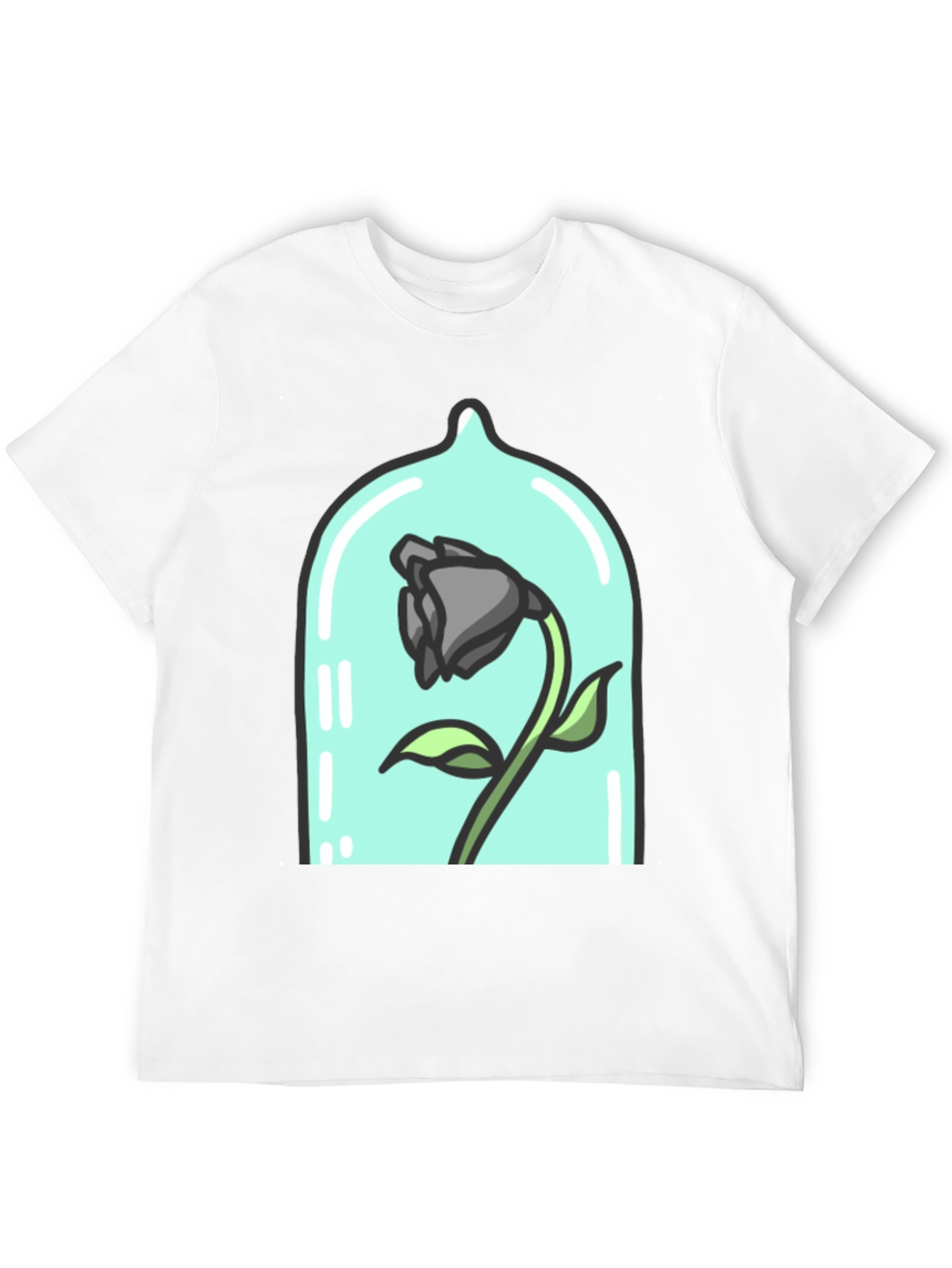 Enchanted Rose Graphic Tee - Dark Bloom