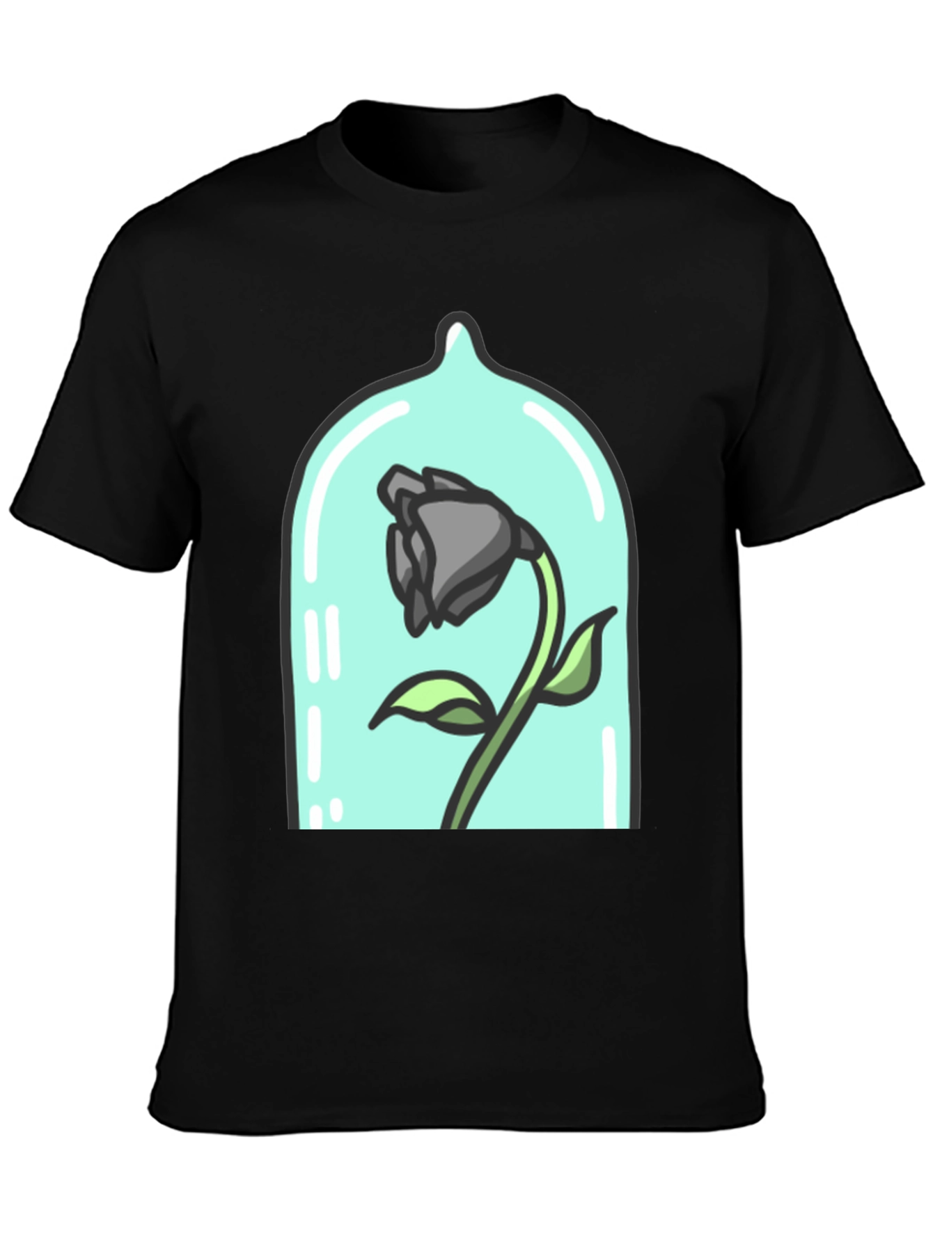 Enchanted Rose Graphic Tee - Dark Bloom