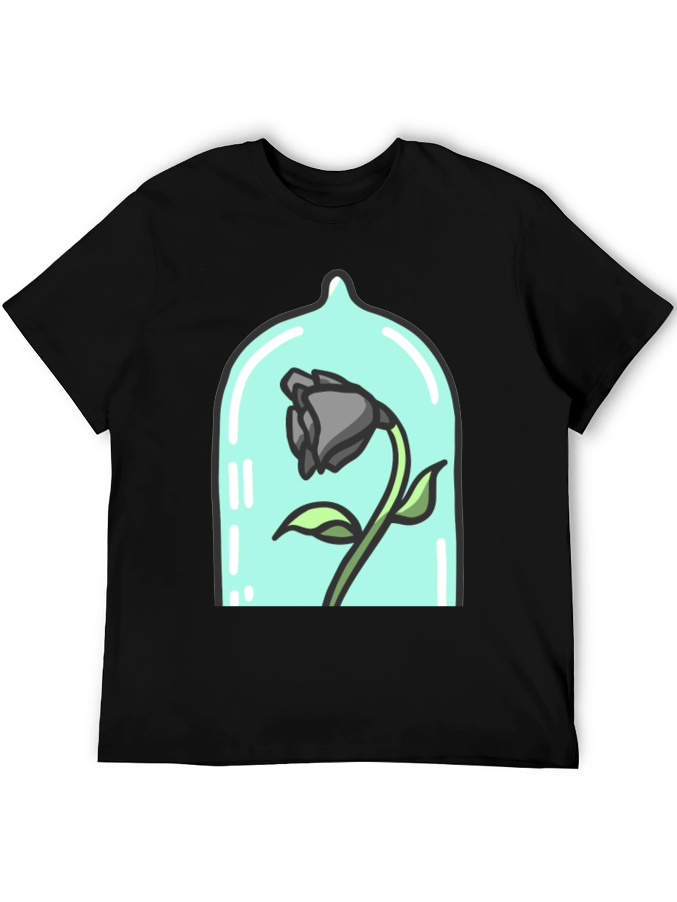 Enchanted Rose Graphic Tee - Dark Bloom