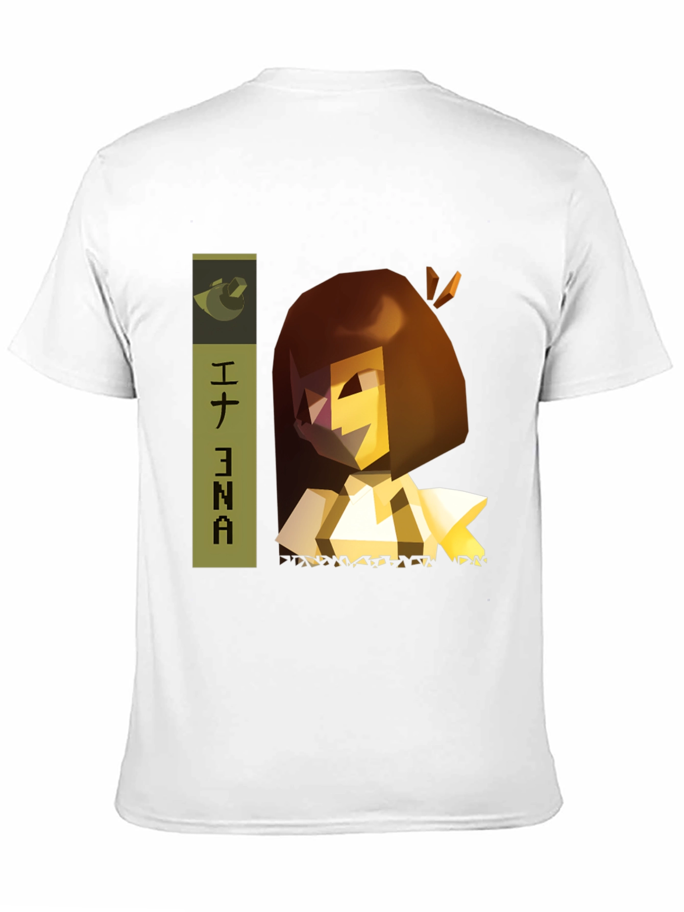 Ena Anime Character Black Graphic Tee
