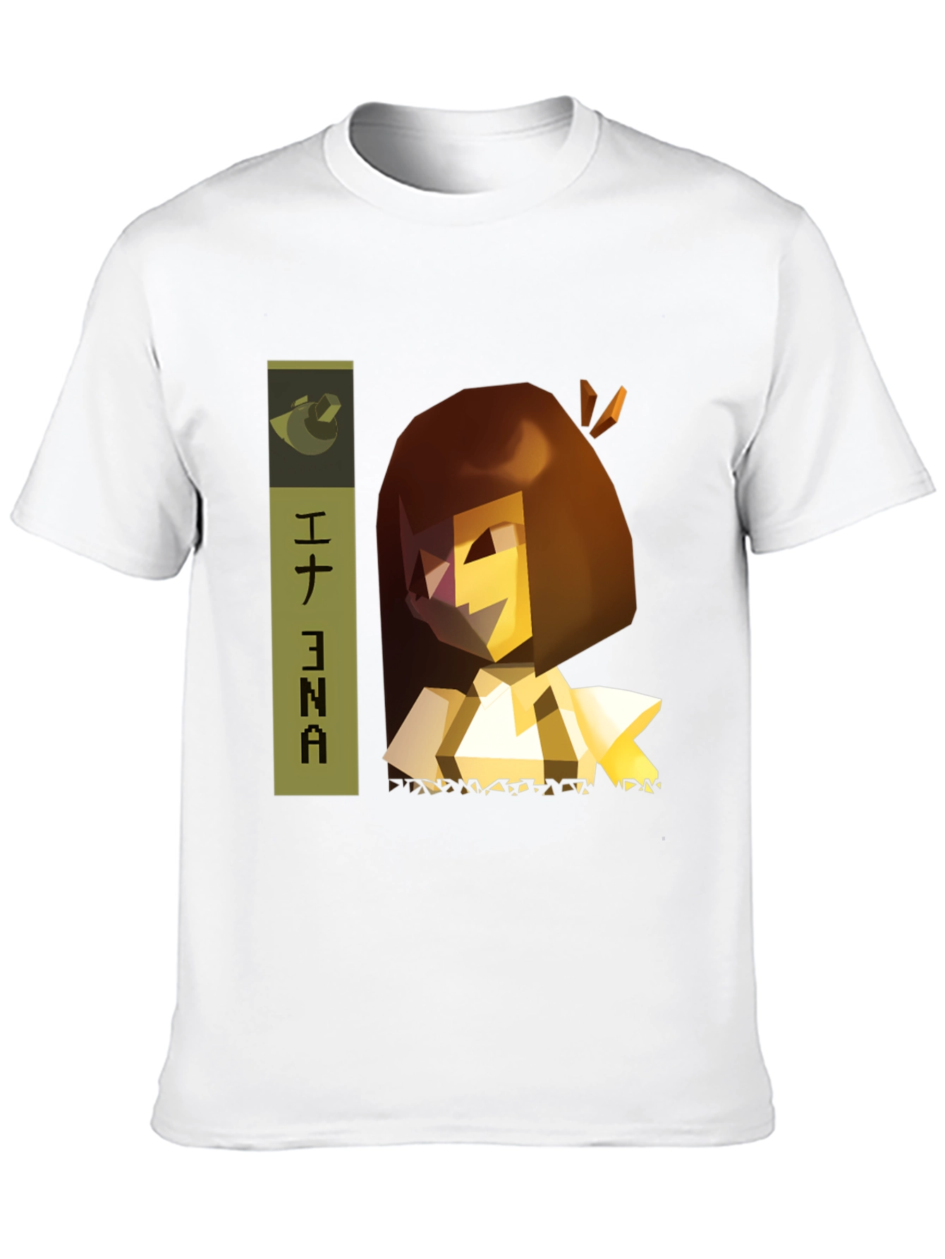 Ena Anime Character Black Graphic Tee