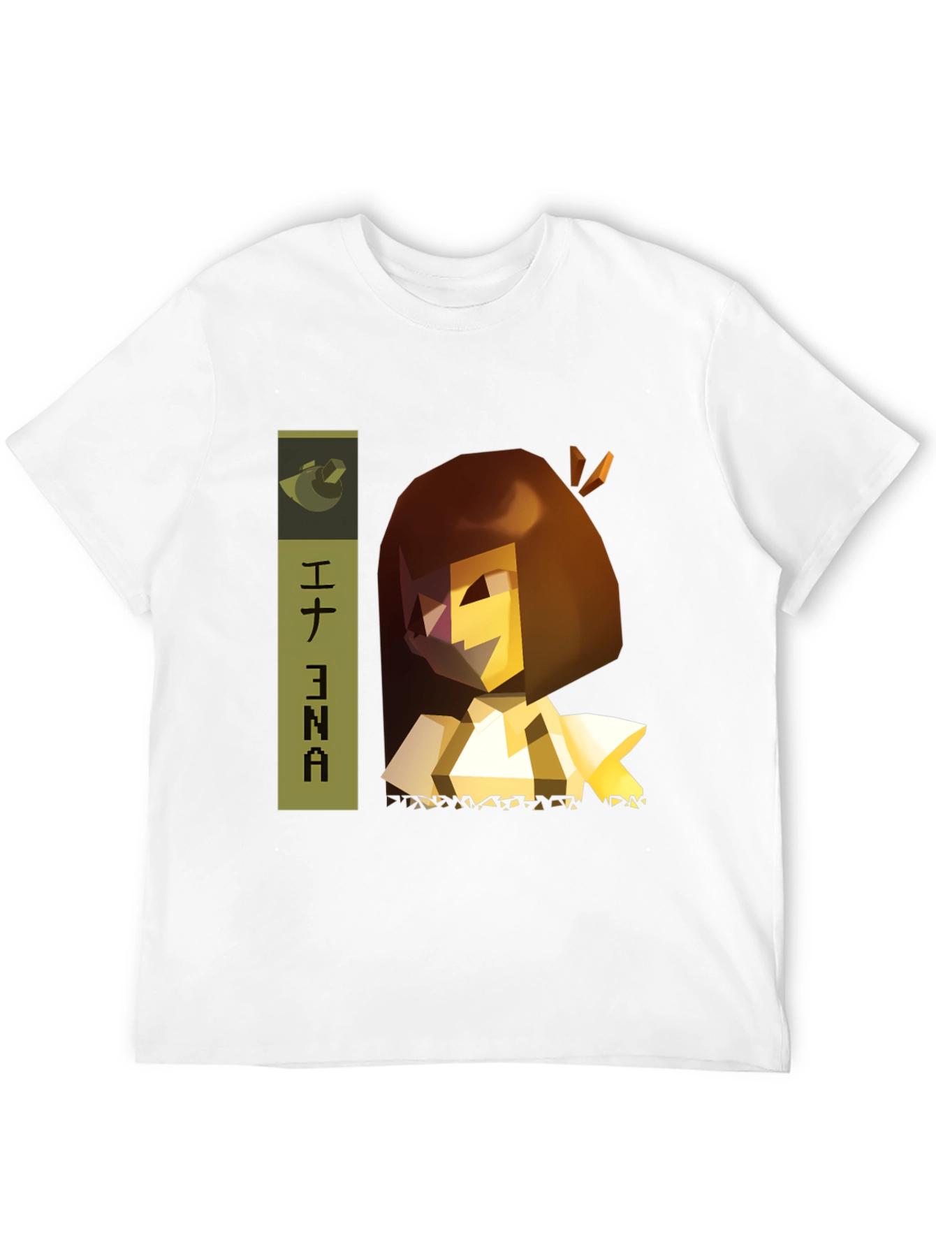 Ena Anime Character Black Graphic Tee