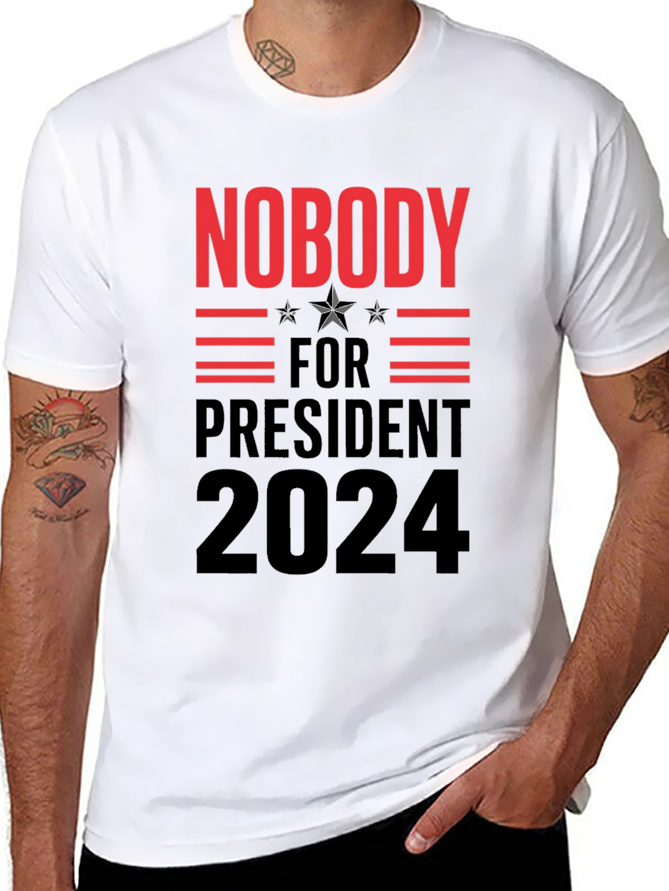 Nobody for President 2024 Graphic Tee