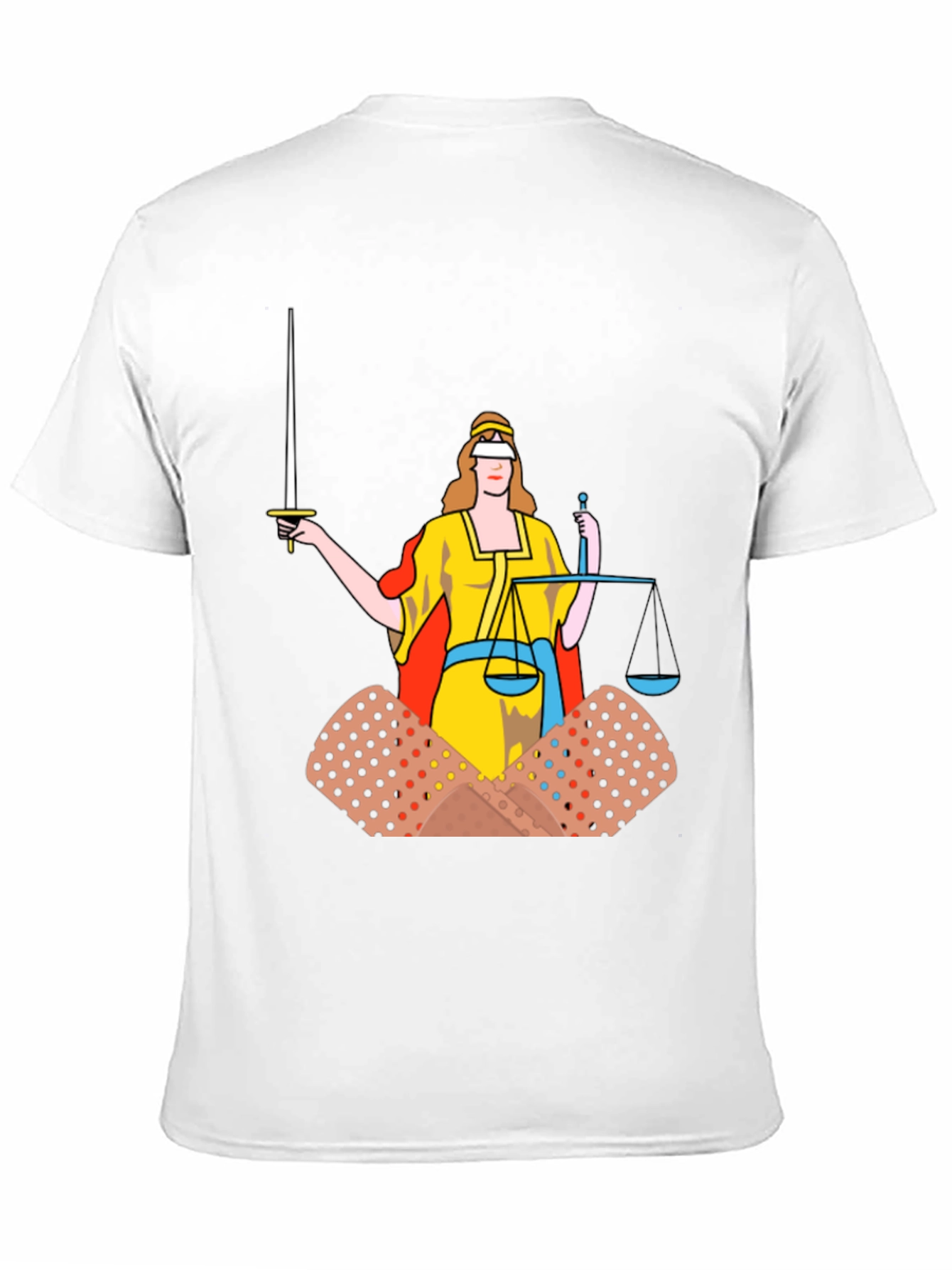 Justice T-Shirt: Bandage Edition Black Cotton Tee