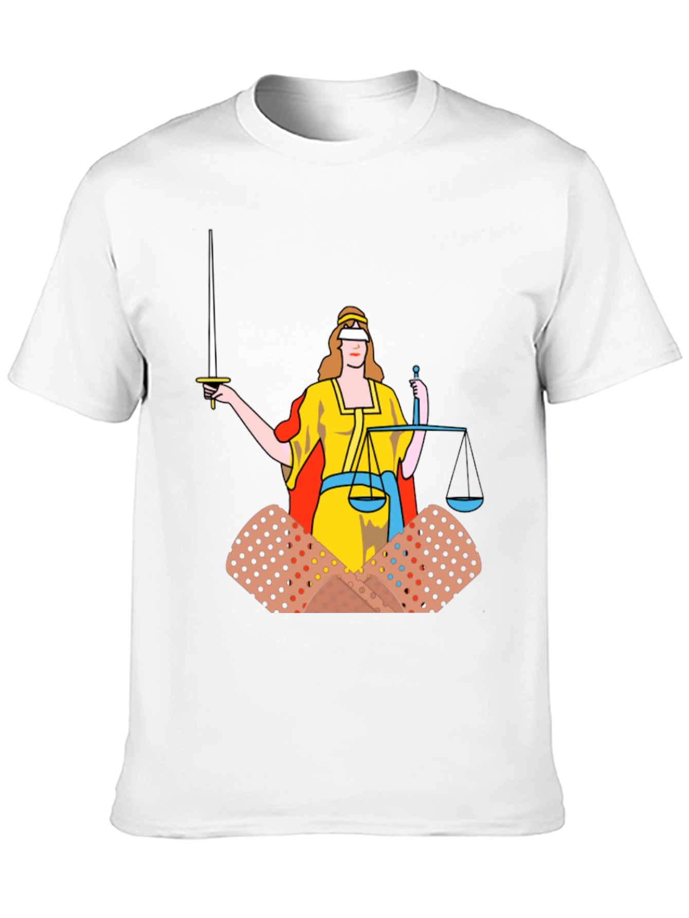 Justice T-Shirt: Bandage Edition Black Cotton Tee