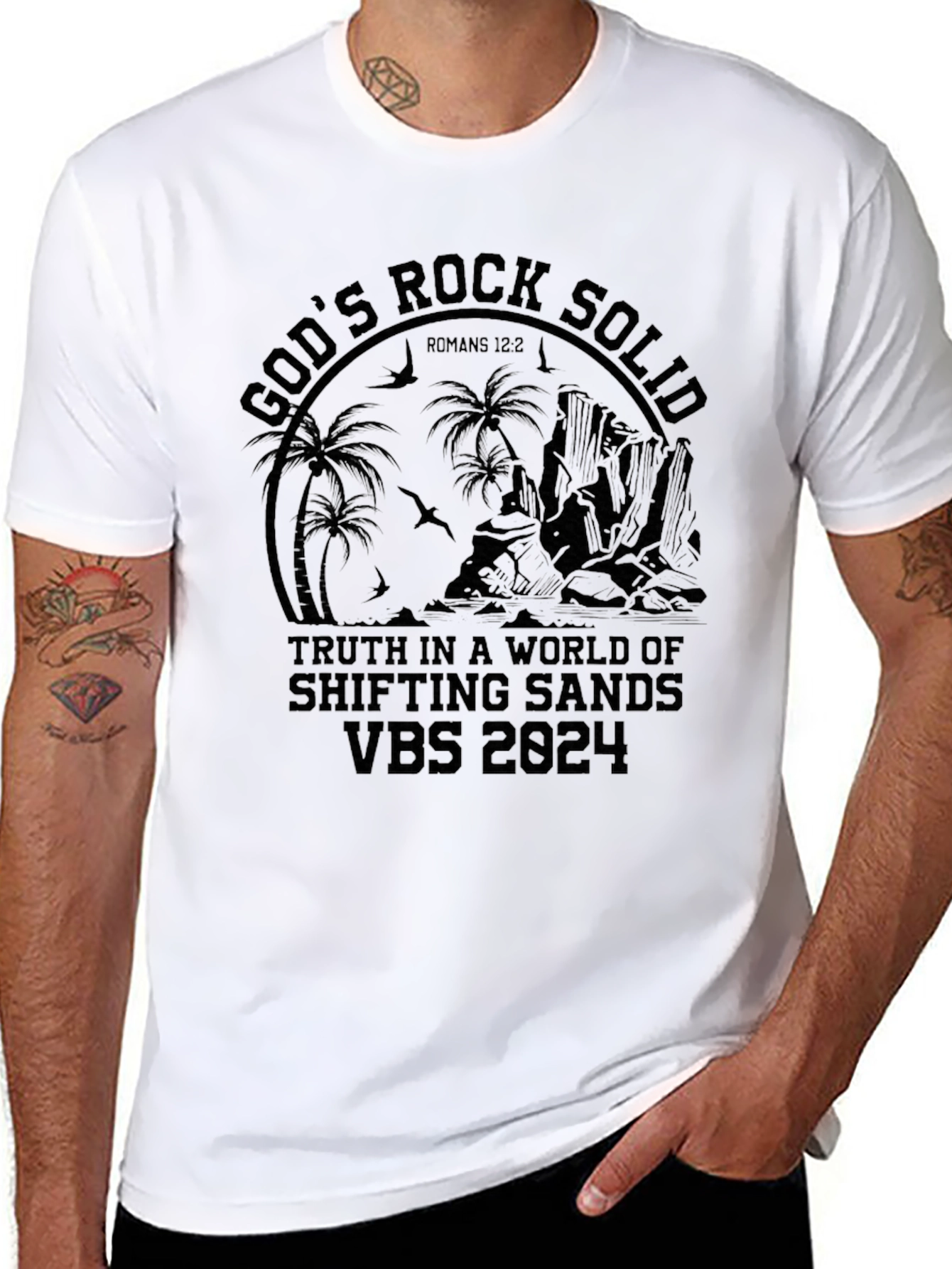 Gods Rock Solid Black T-Shirt VBS 2024