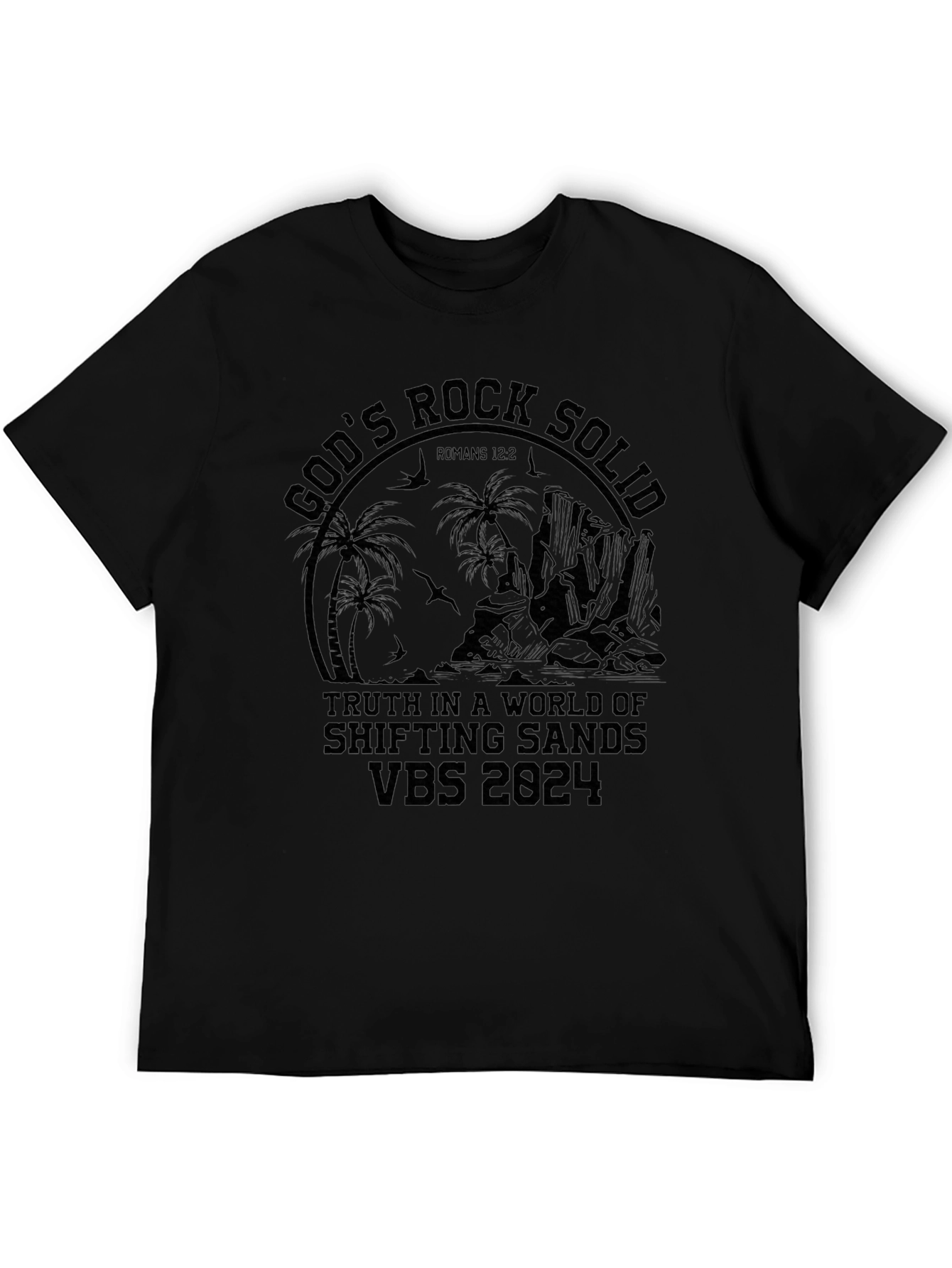 Gods Rock Solid Black T-Shirt VBS 2024