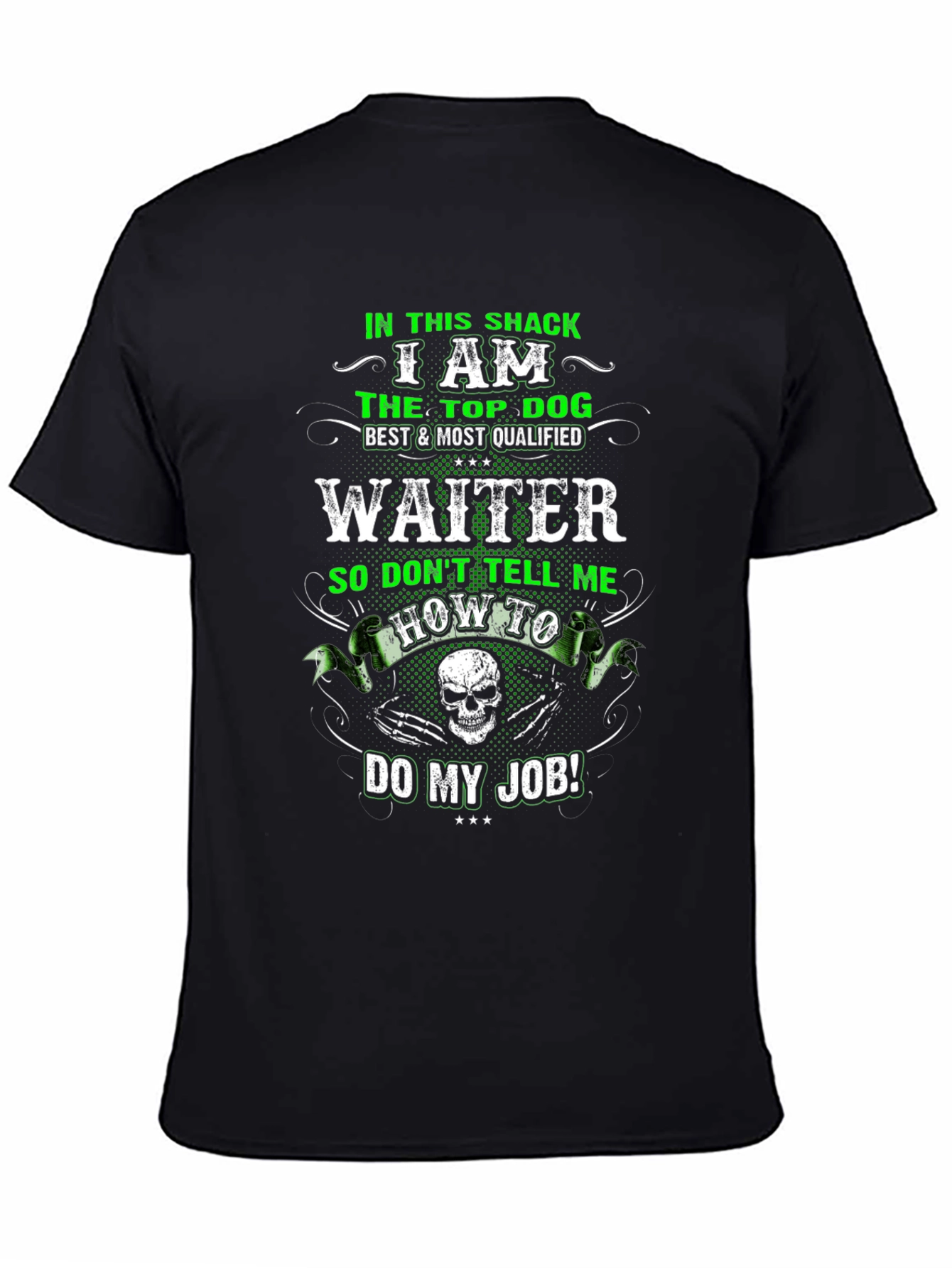 Waiter T-Shirt: Top Dog Design
