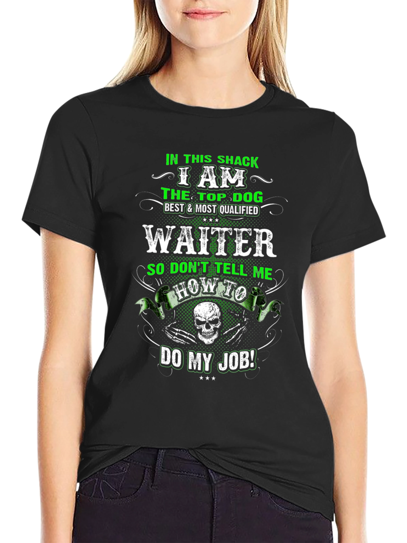 Waiter T-Shirt: Top Dog Design