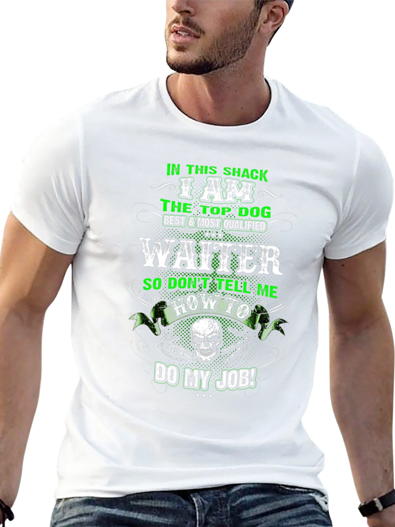 Waiter T-Shirt: Top Dog Design