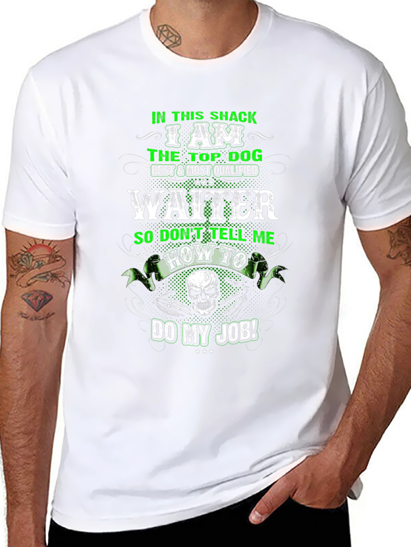 Waiter T-Shirt: Top Dog Design
