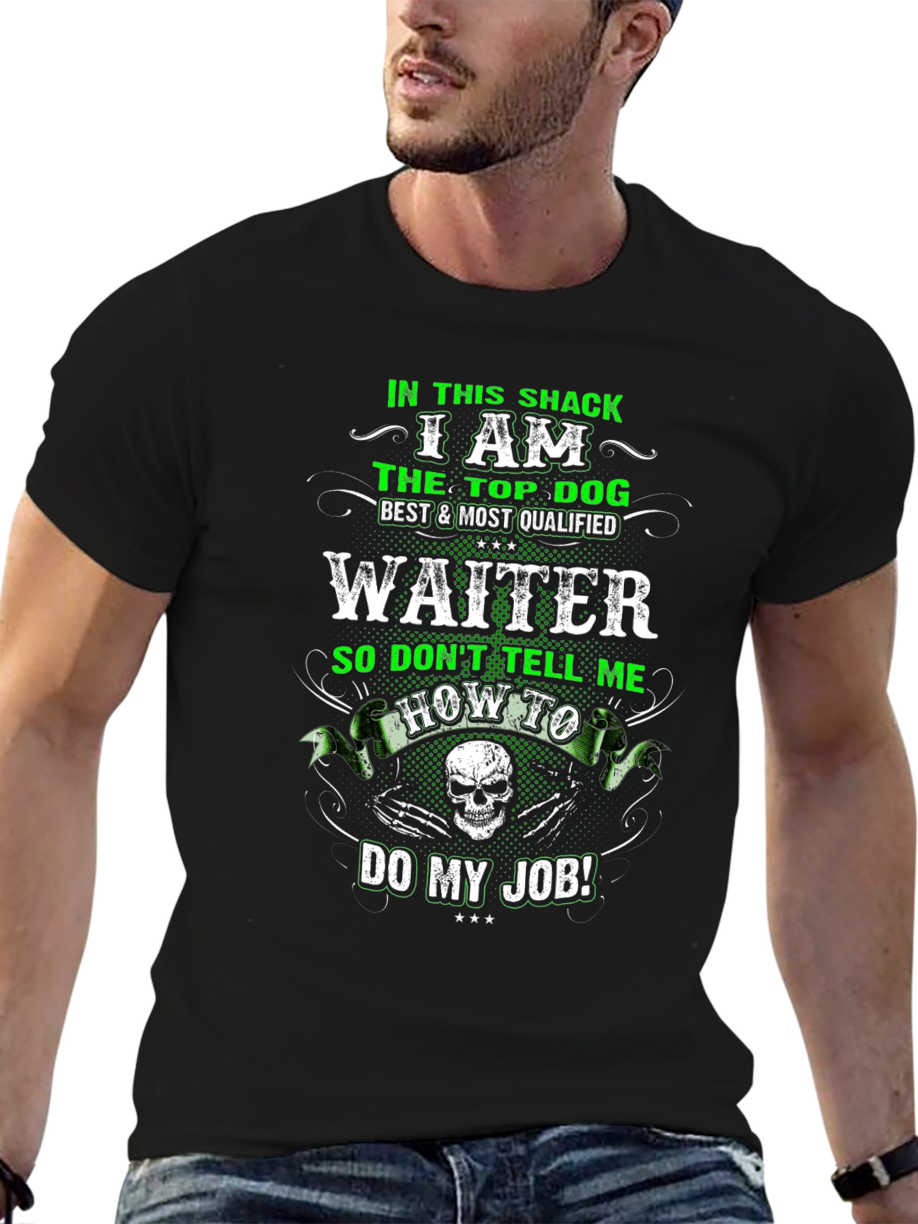 Waiter T-Shirt: Top Dog Design