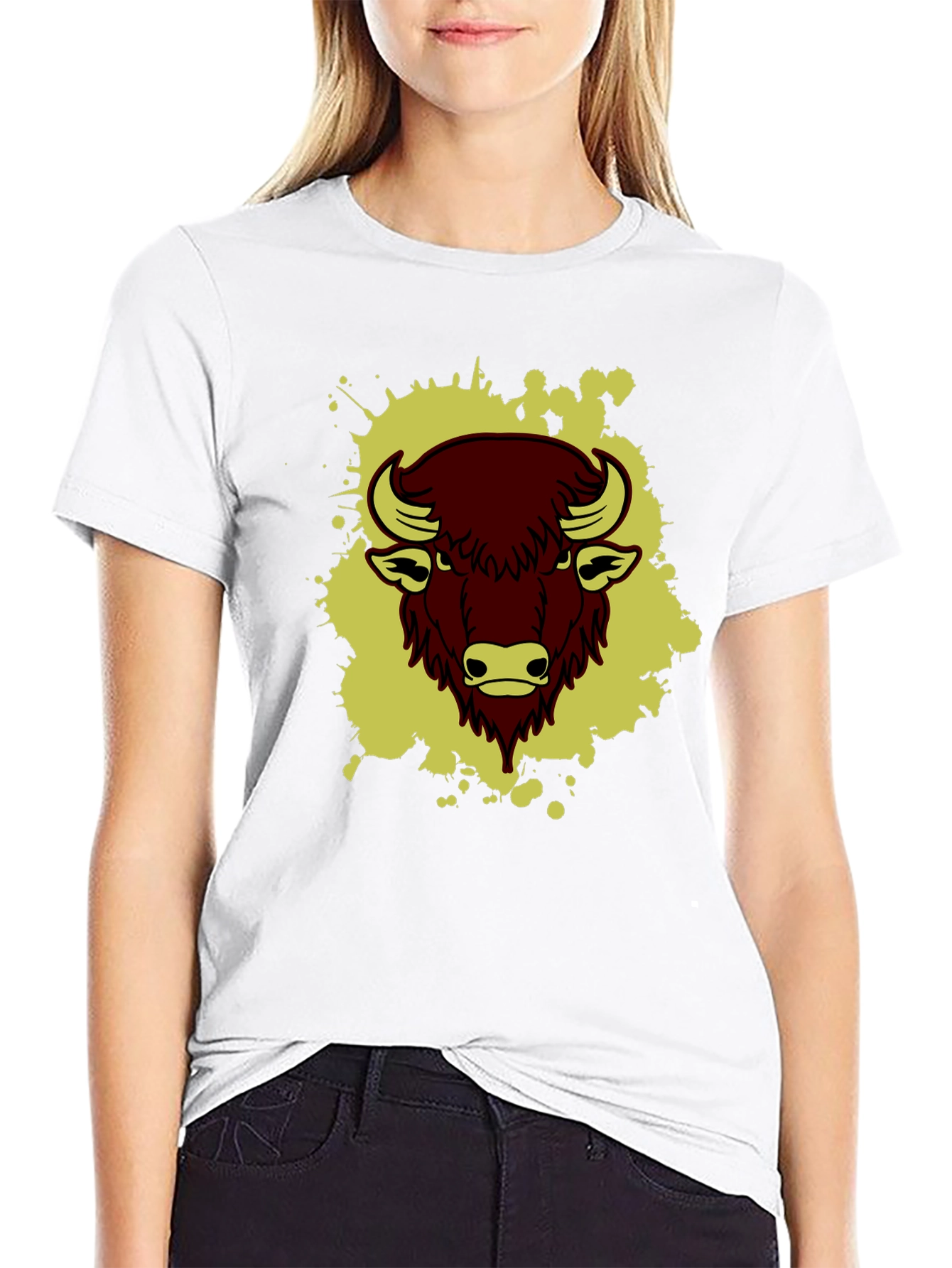 Buffalo Graphic Tee - Bold Style Black T-Shirt