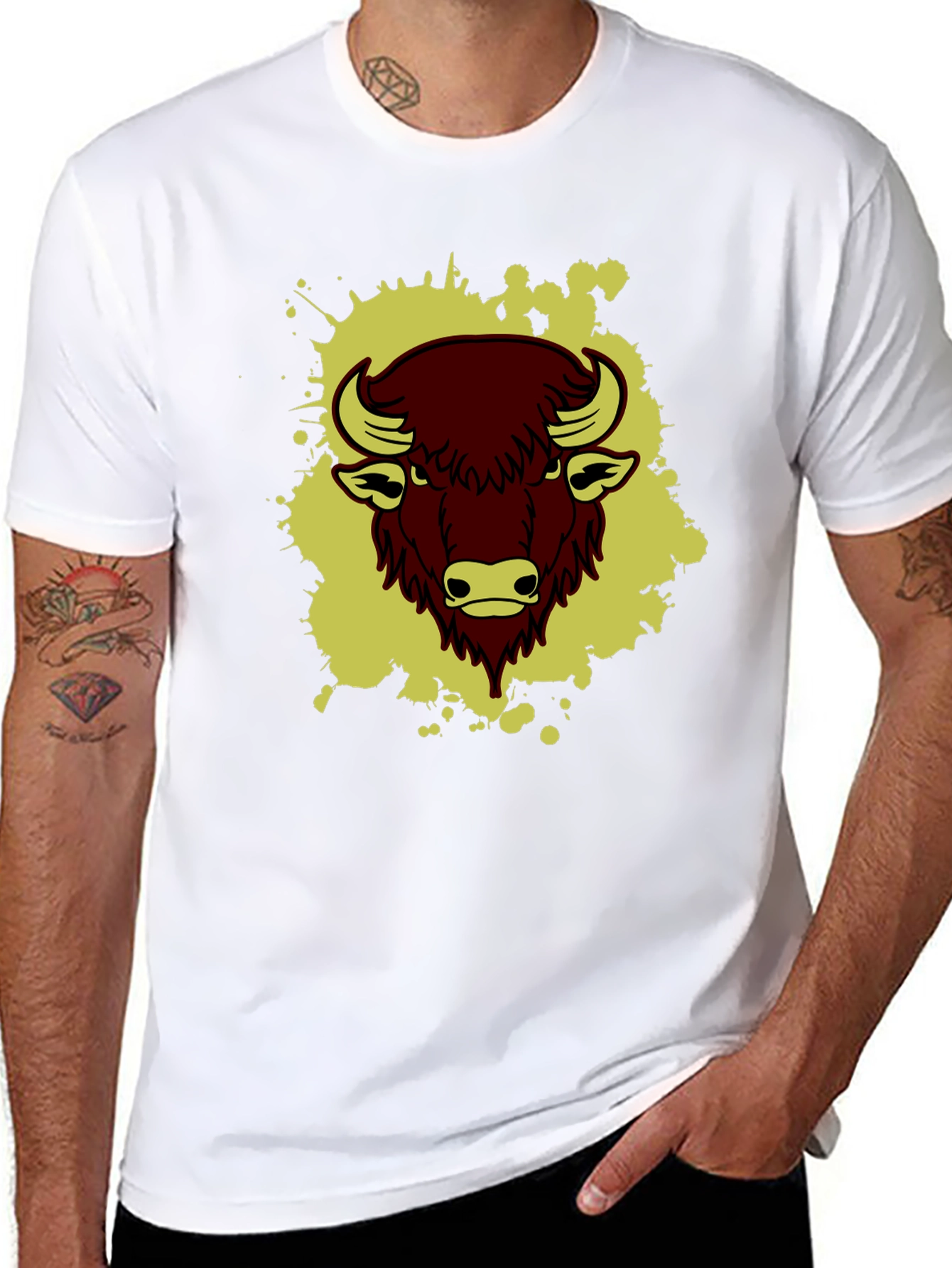 Buffalo Graphic Tee - Bold Style Black T-Shirt