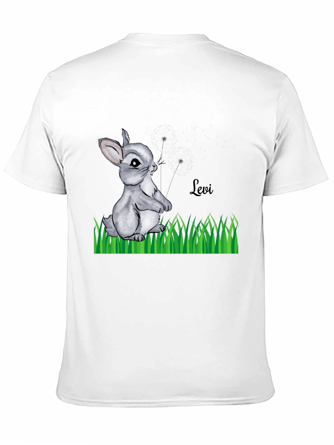 Bunny Levi Graphic Print Black T-Shirt