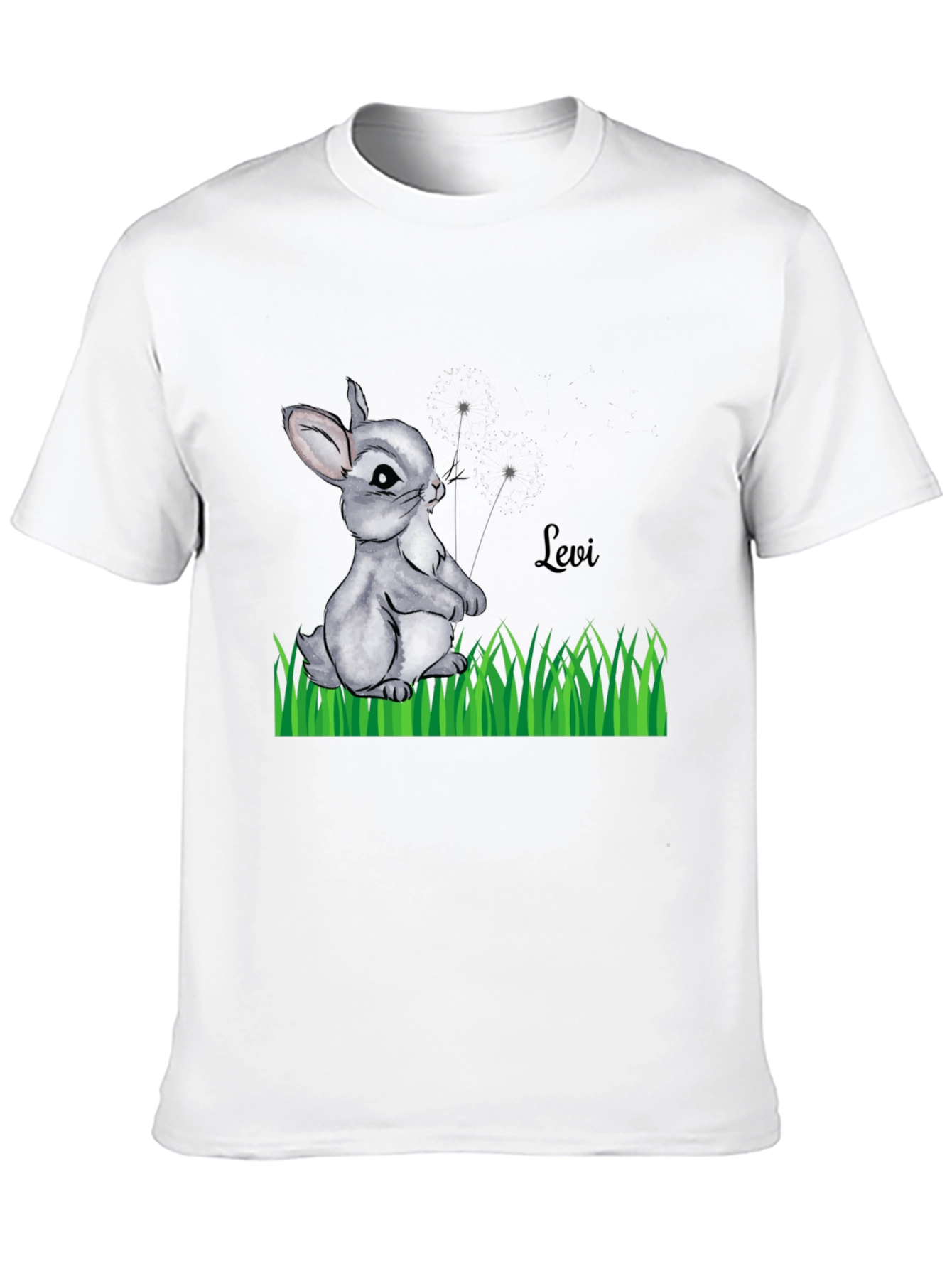 Bunny Levi Graphic Print Black T-Shirt