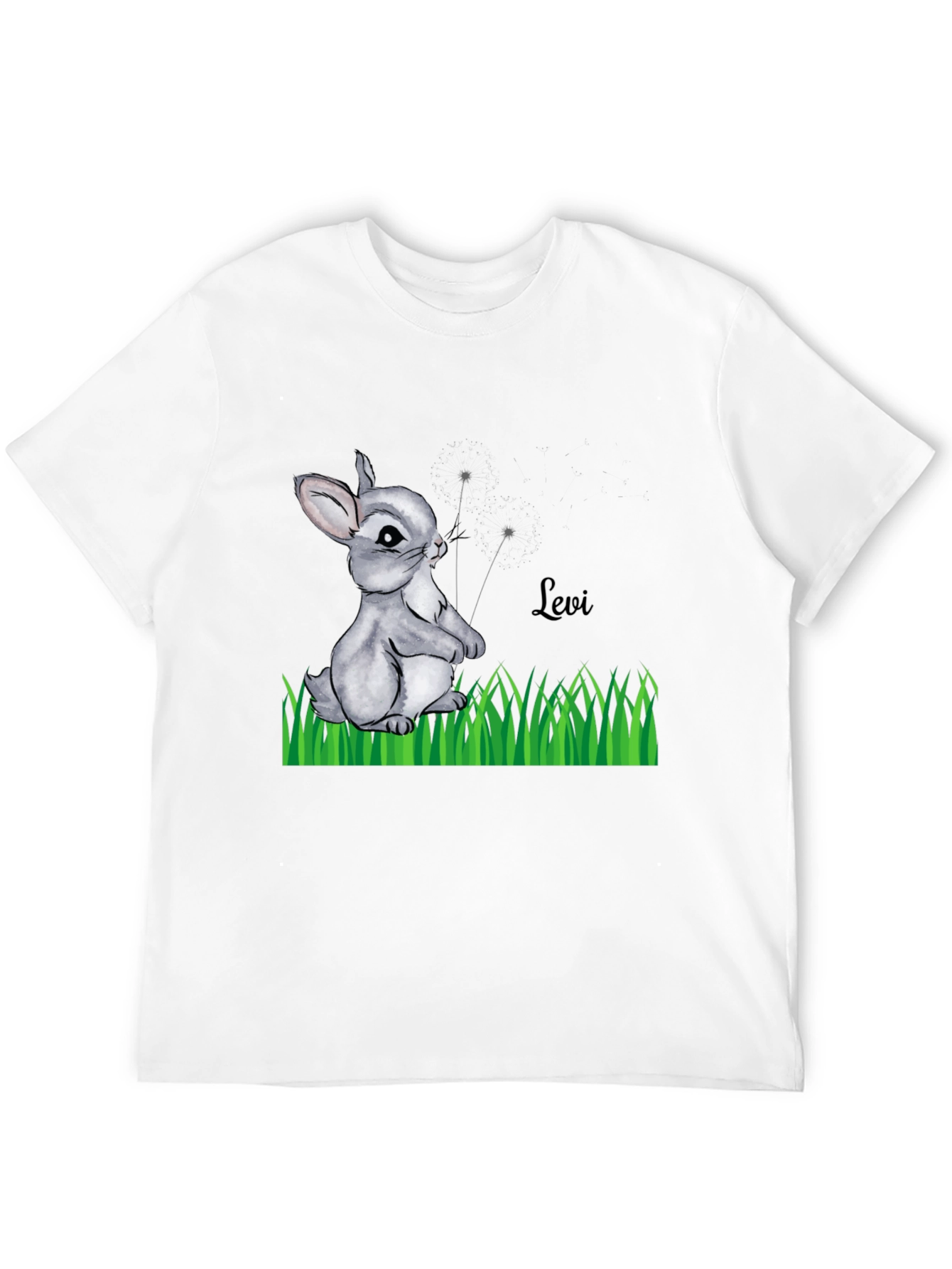 Bunny Levi Graphic Print Black T-Shirt