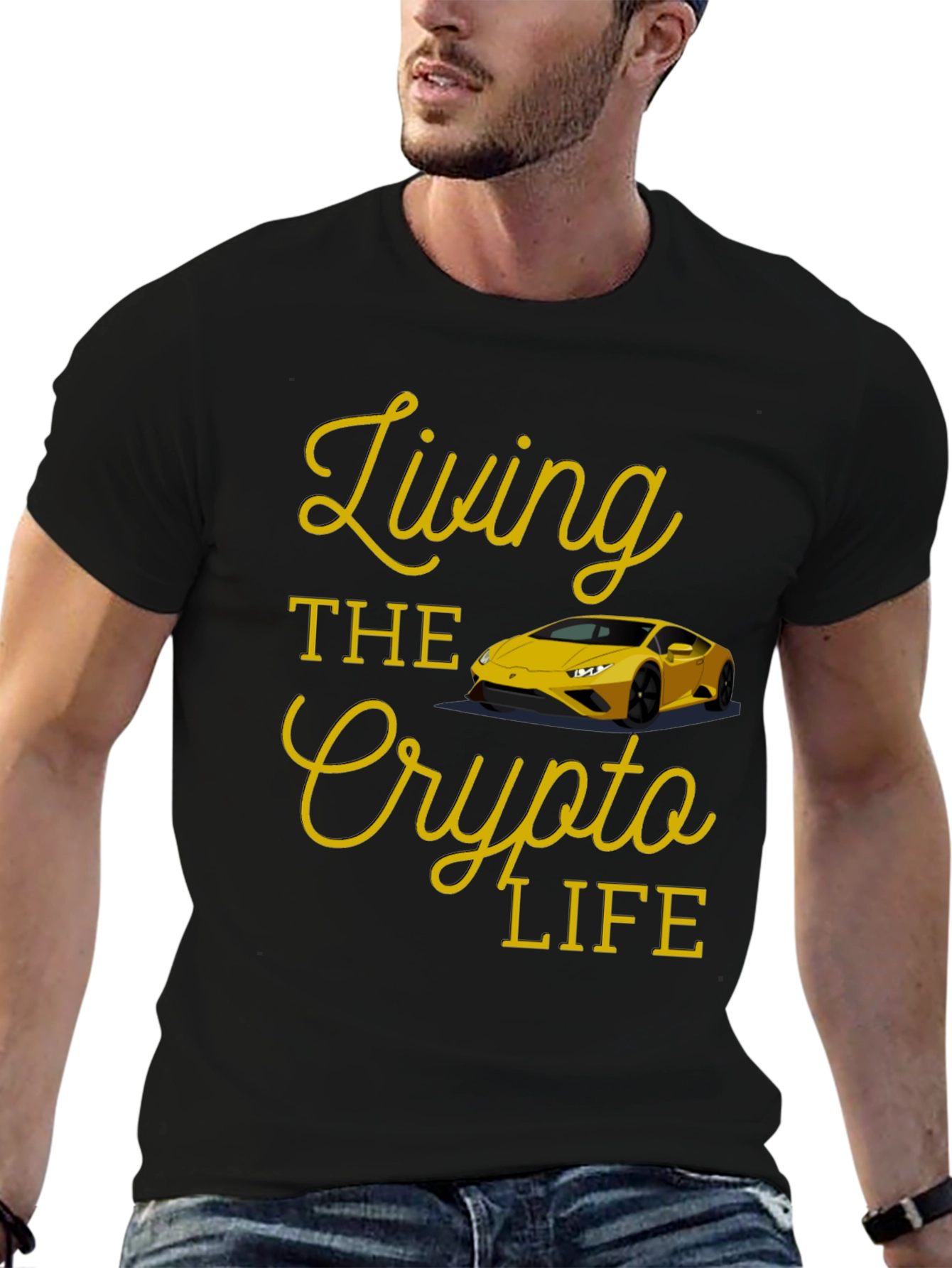 Living the Crypto Life Black T-Shirt
