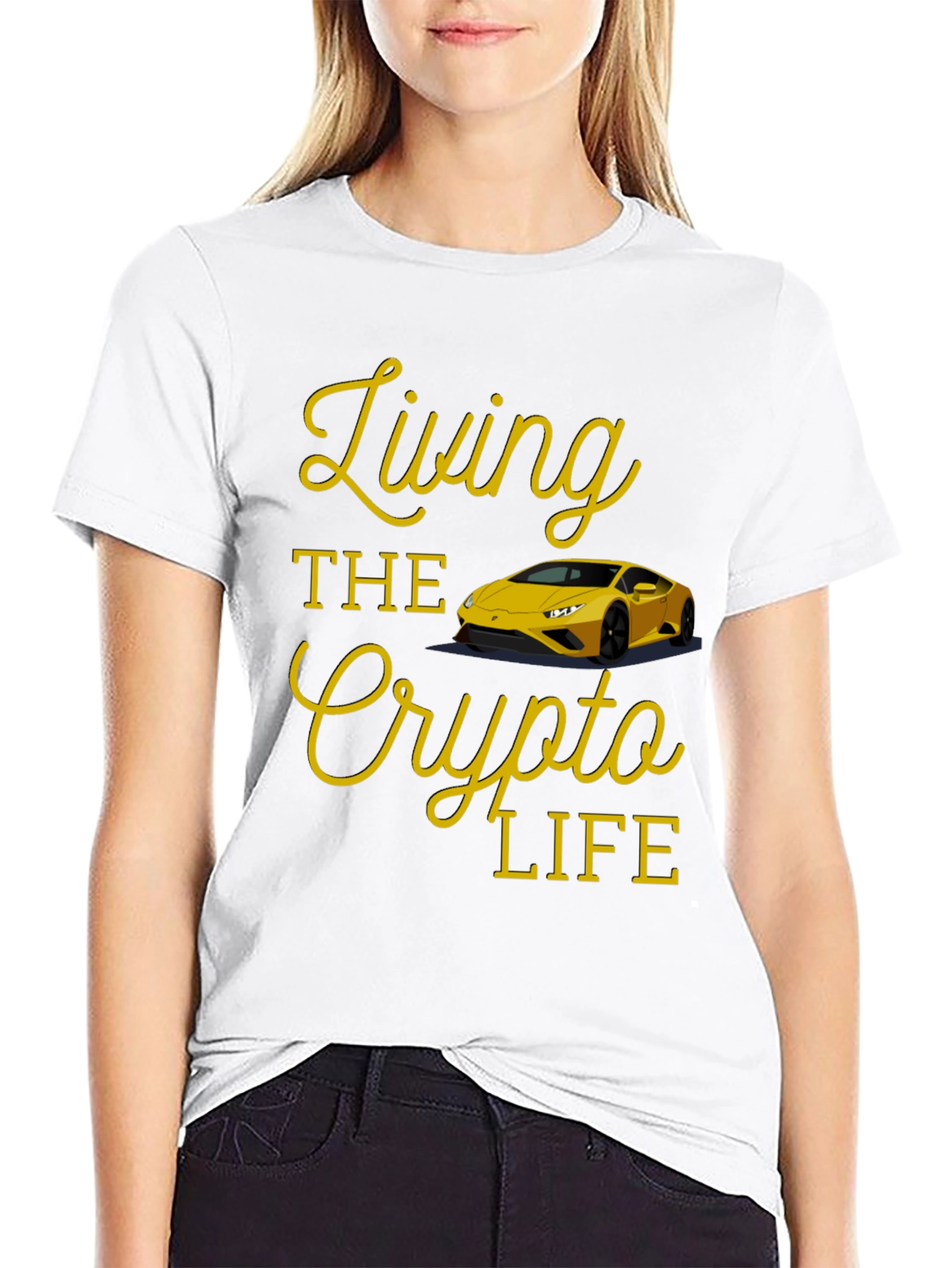 Living the Crypto Life Black T-Shirt