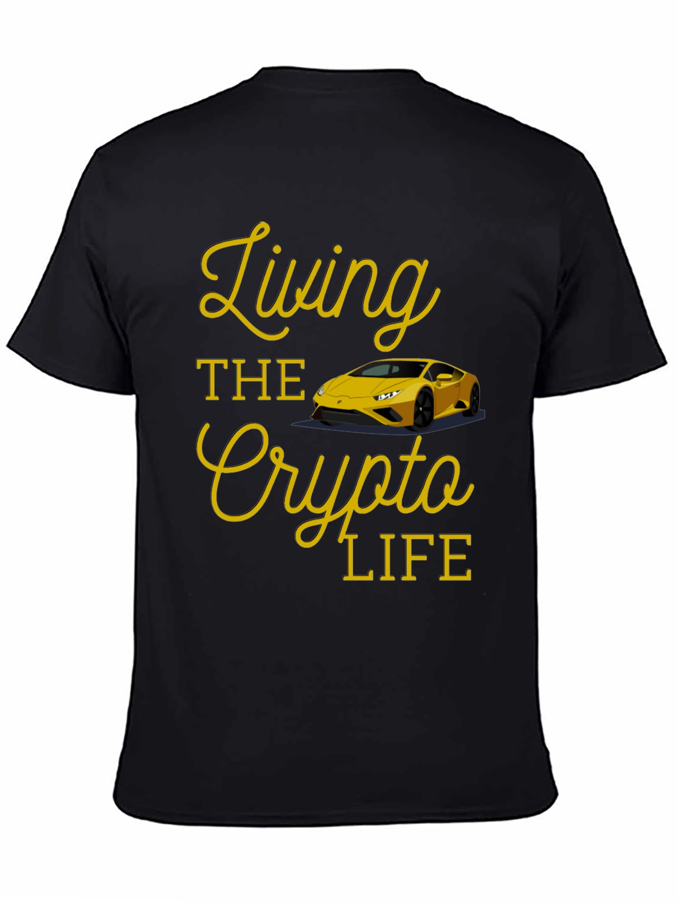 Living the Crypto Life Black T-Shirt