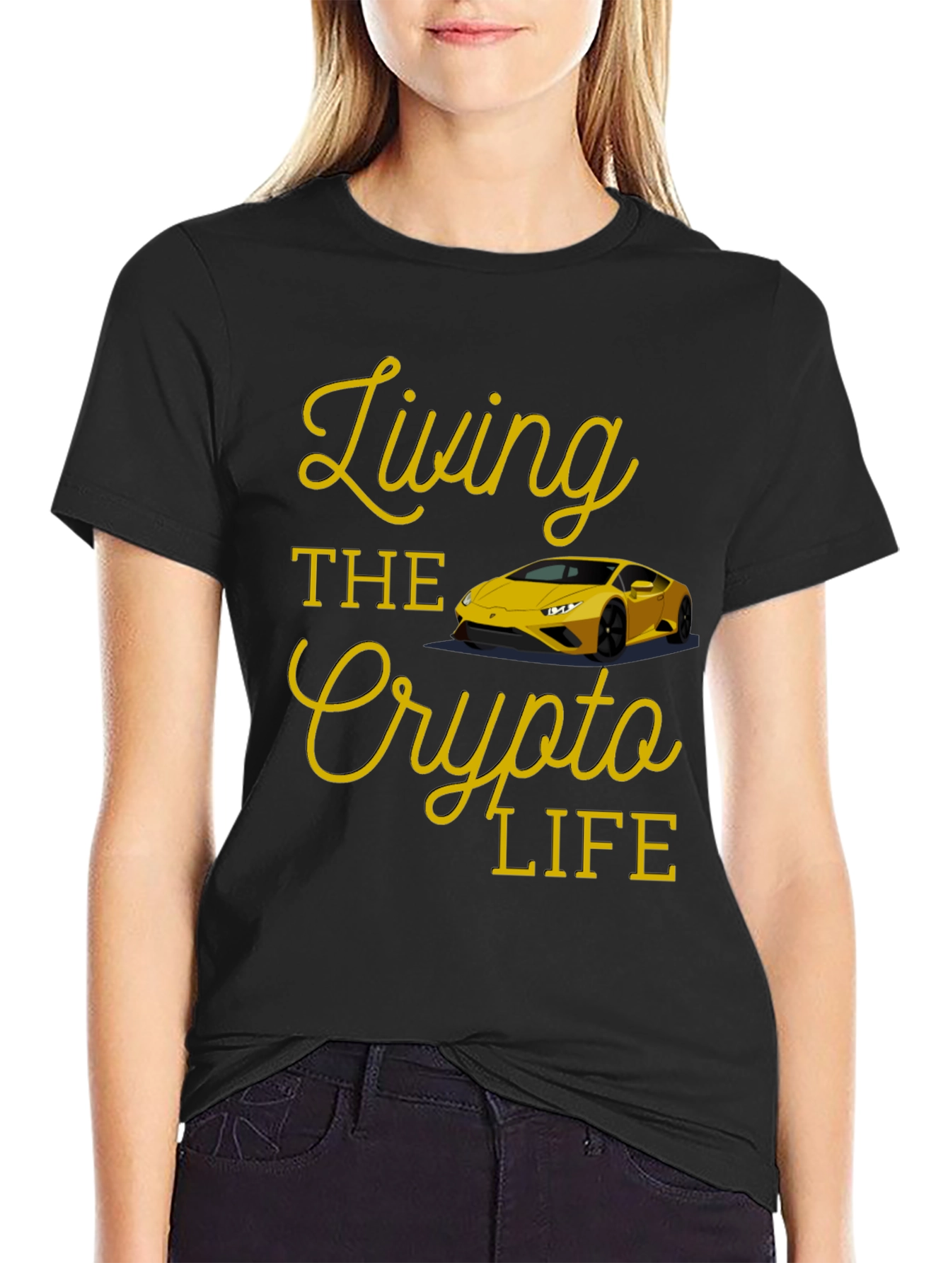 Living the Crypto Life Black T-Shirt