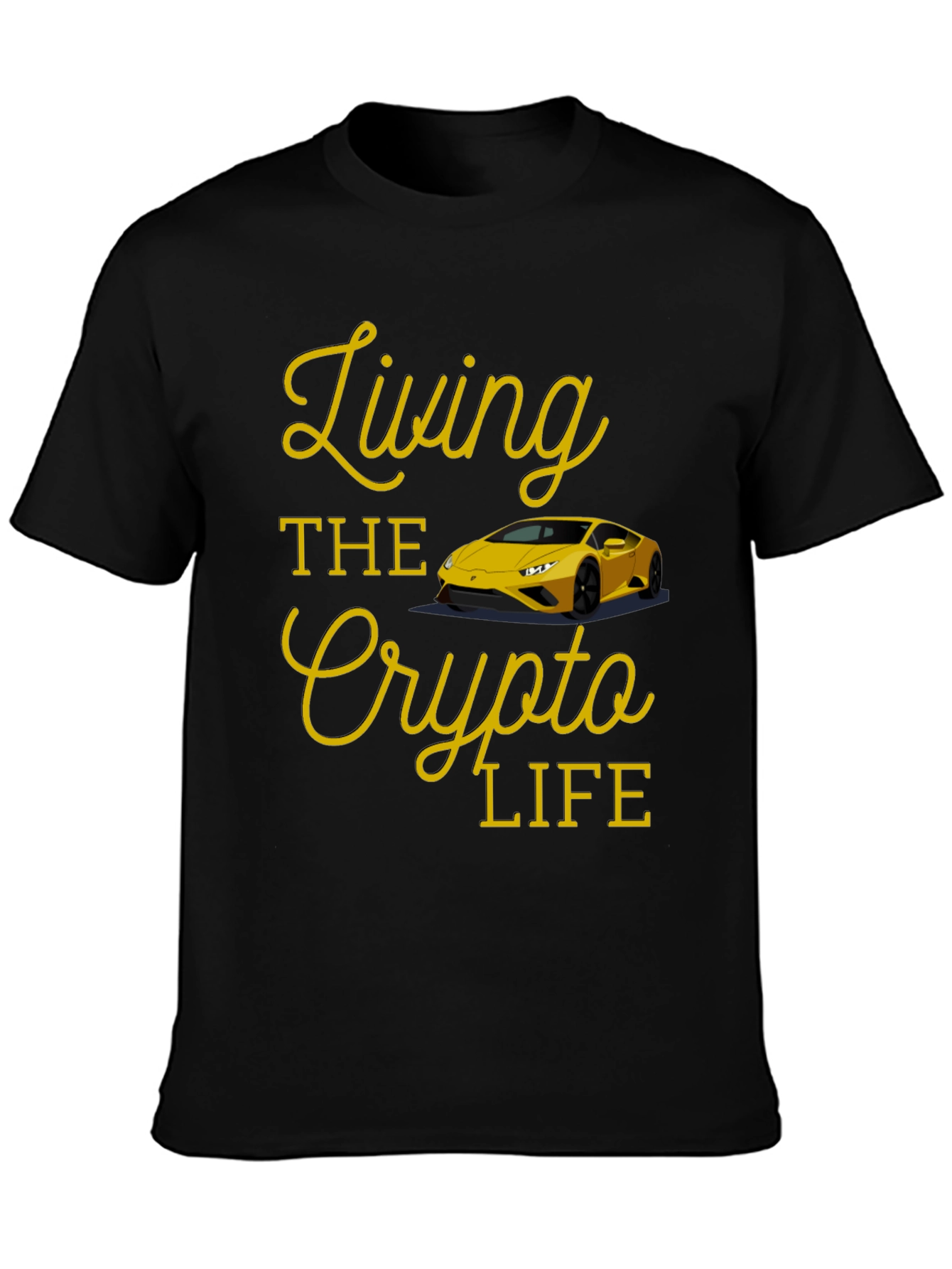 Living the Crypto Life Black T-Shirt
