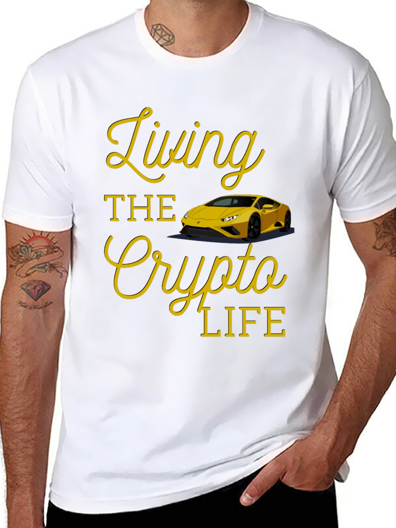 Living the Crypto Life Black T-Shirt