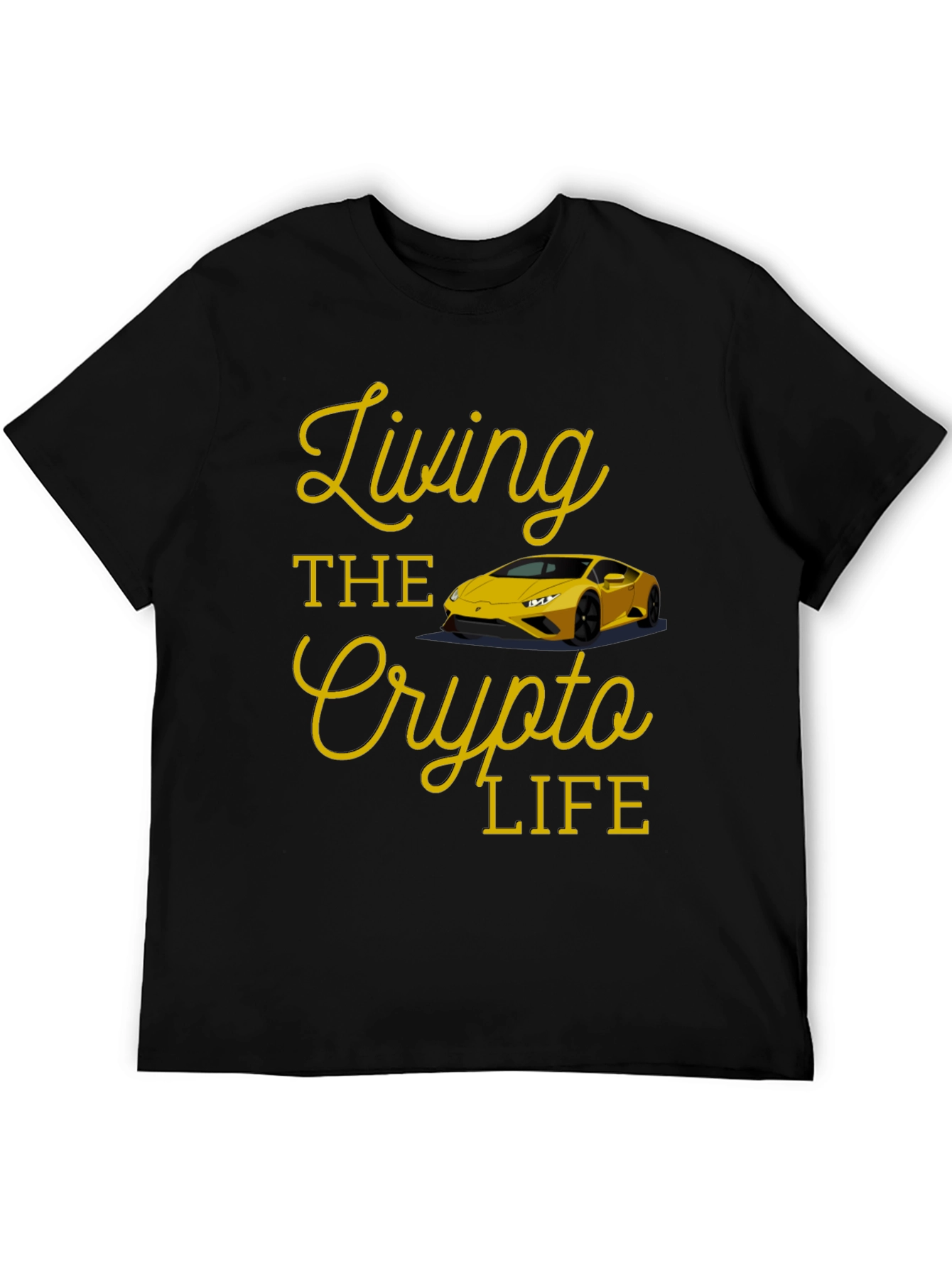 Living the Crypto Life Black T-Shirt
