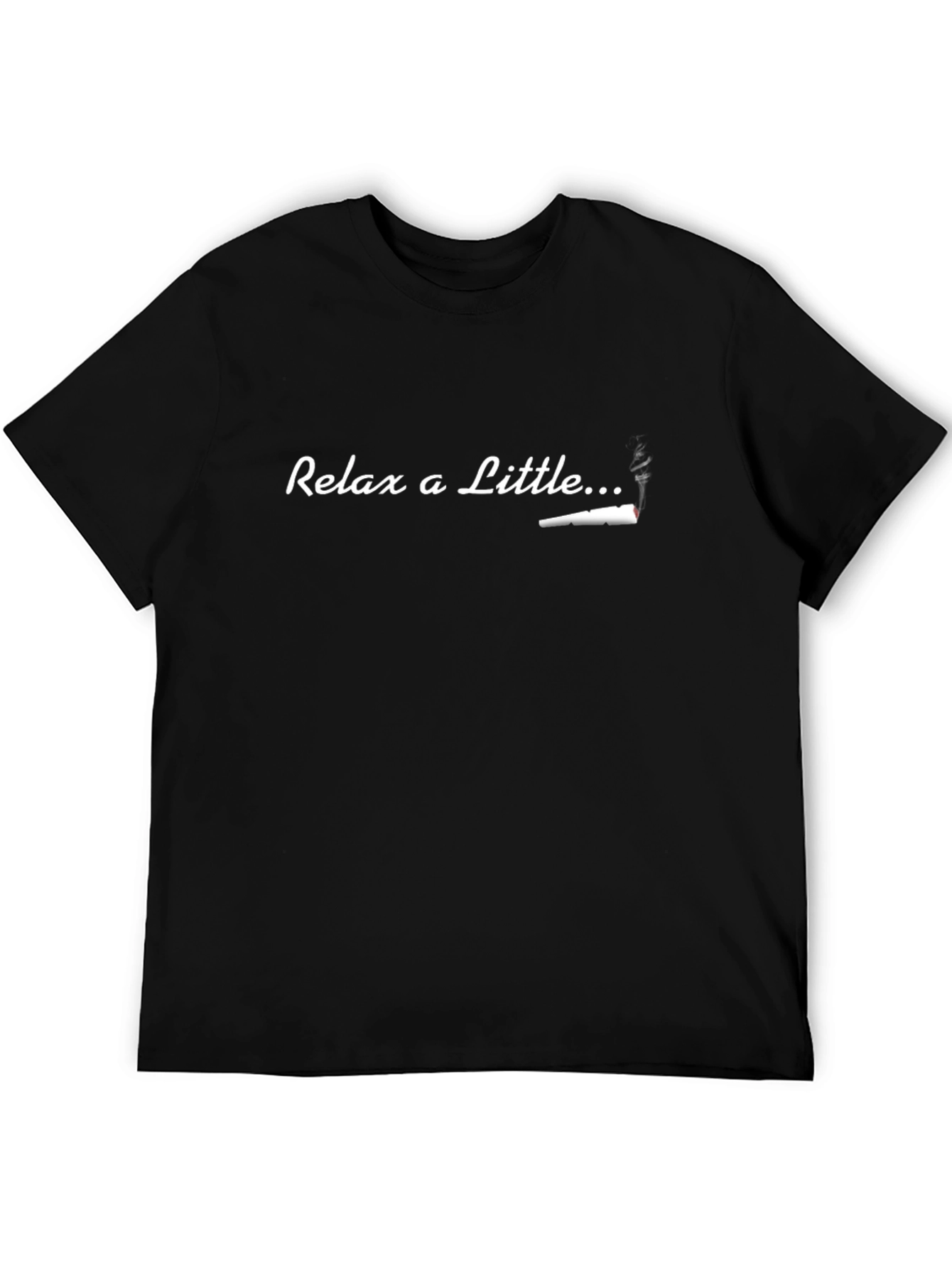 Relax a Little Tee - Black Graphic T-Shirt