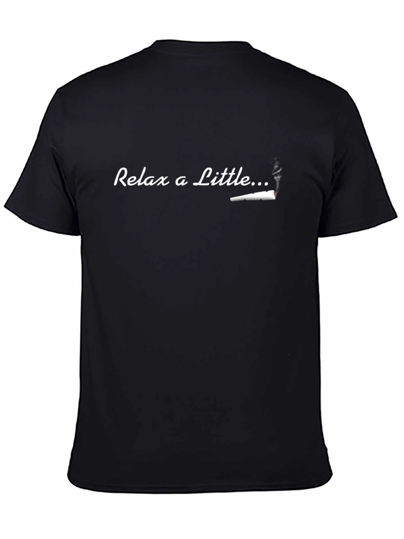 Relax a Little Tee - Black Graphic T-Shirt