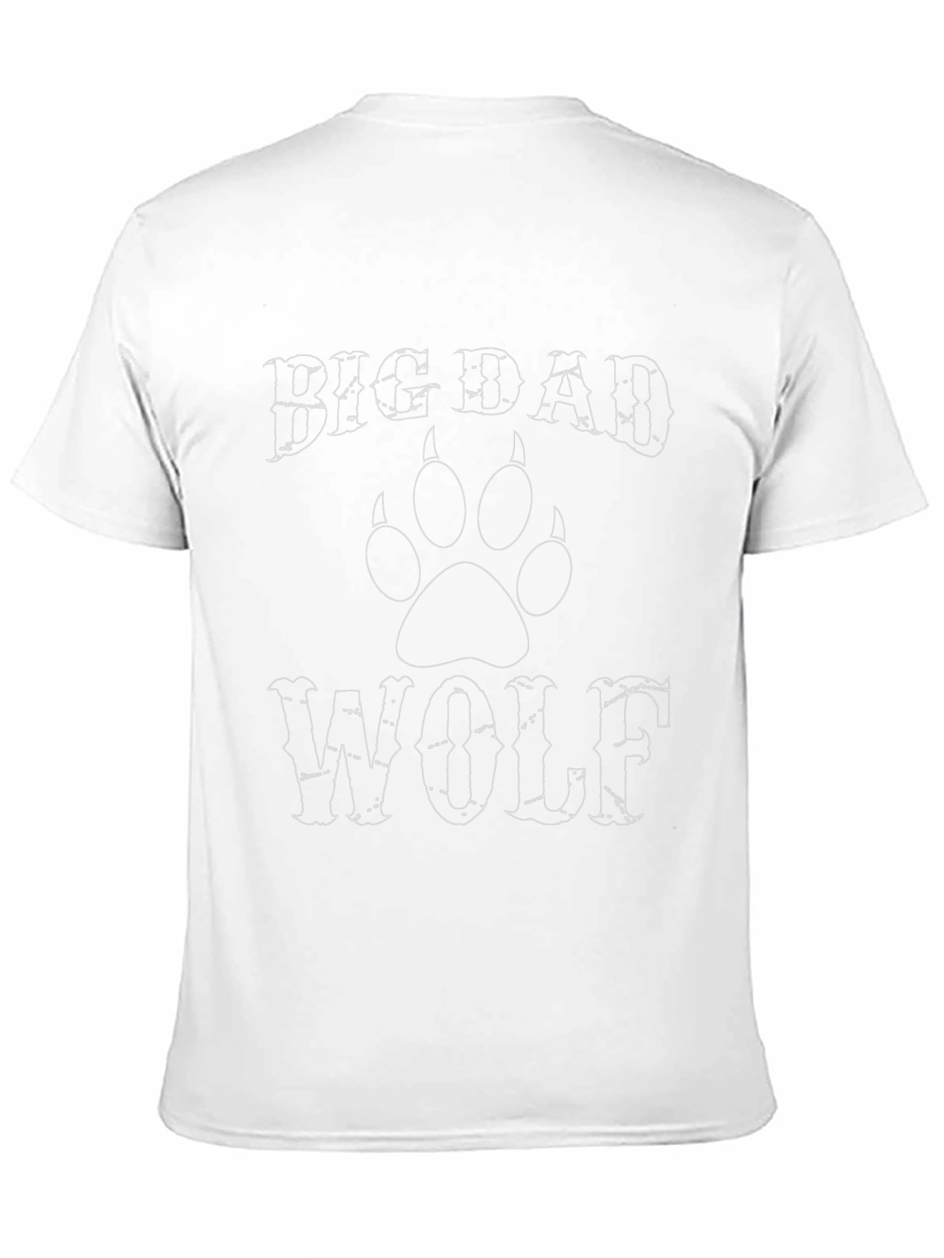 Big Dad Wolf Graphic T-Shirt - Mens Black Tee
