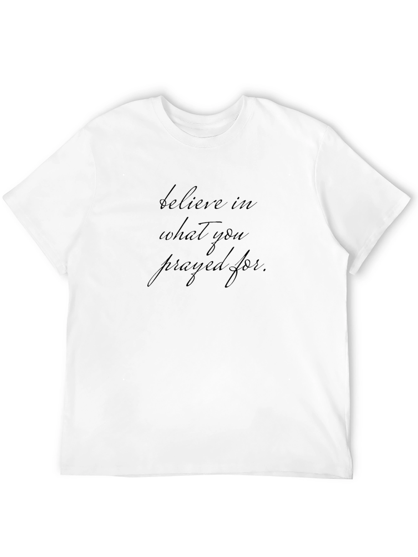 Believe Inspirational Black T-Shirt