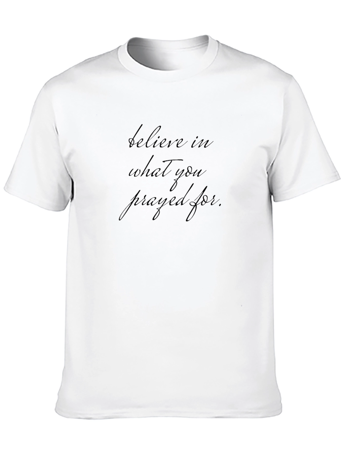 Believe Inspirational Black T-Shirt