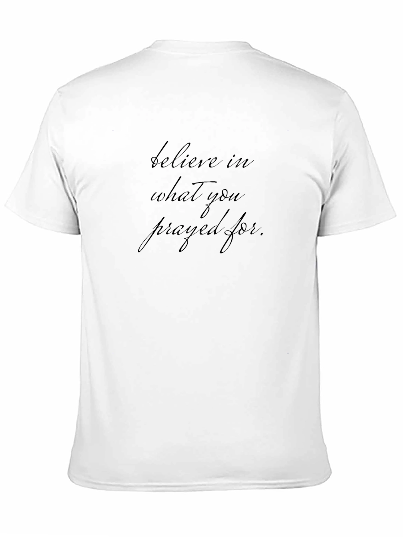 Believe Inspirational Black T-Shirt