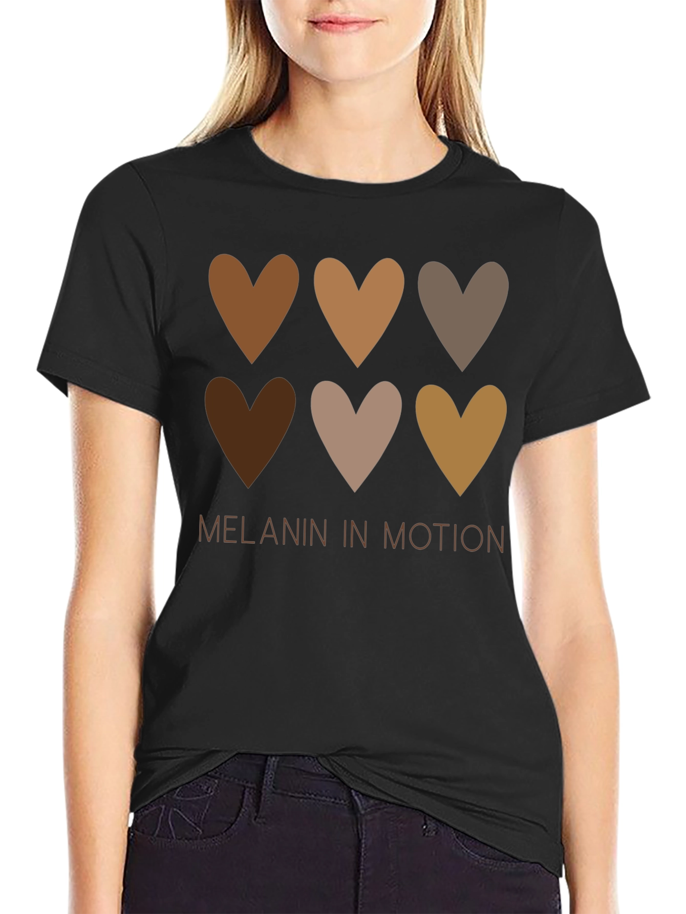 Melanin in Motion Graphic Tee - Black