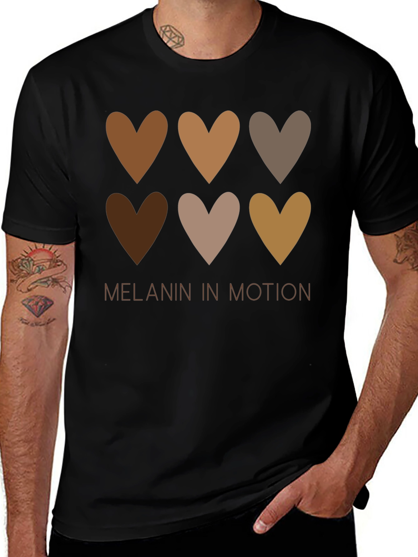 Melanin in Motion Graphic Tee - Black