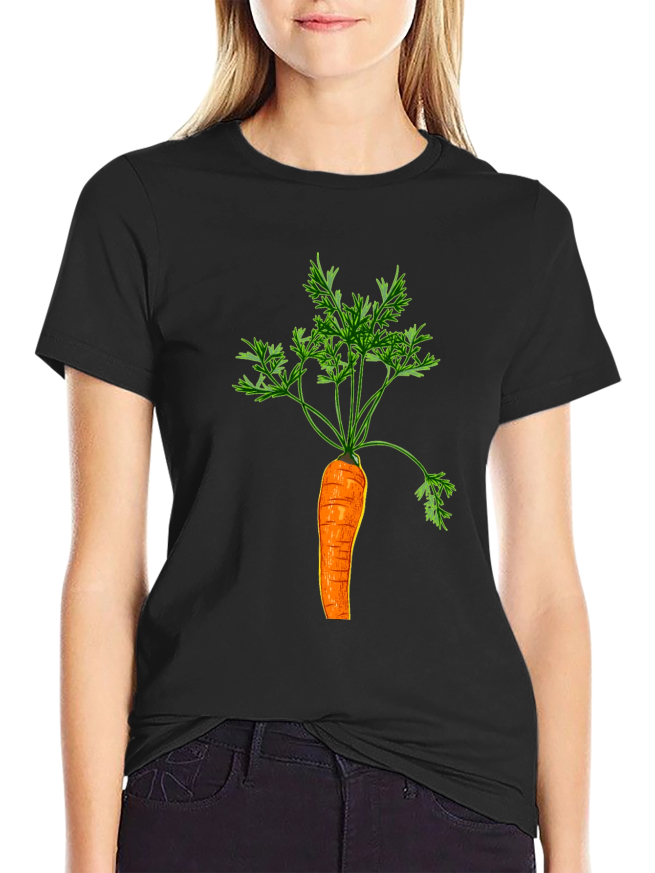 Carrot Graphic T-Shirt - Vegetable Tee