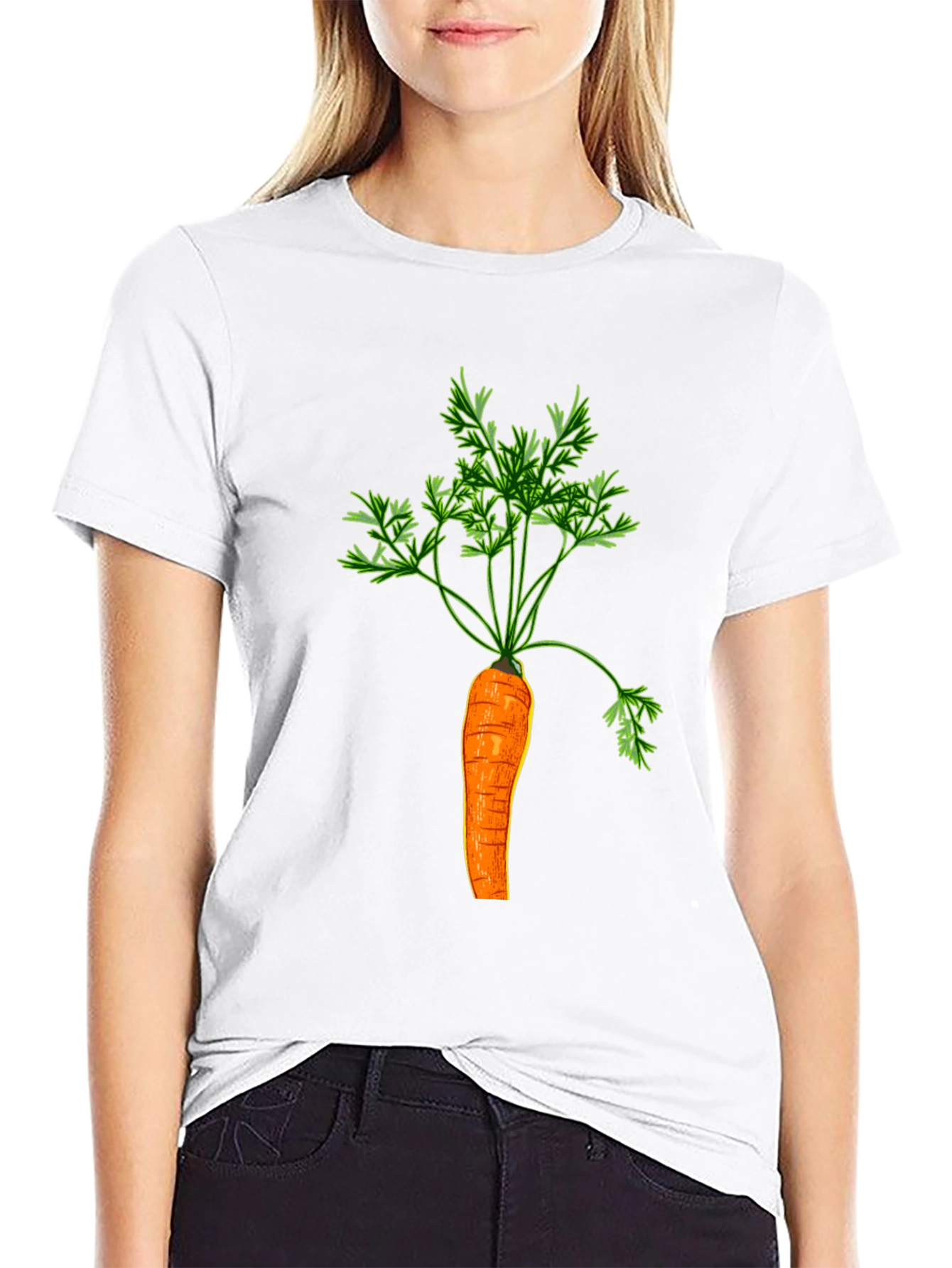 Carrot Graphic T-Shirt - Vegetable Tee