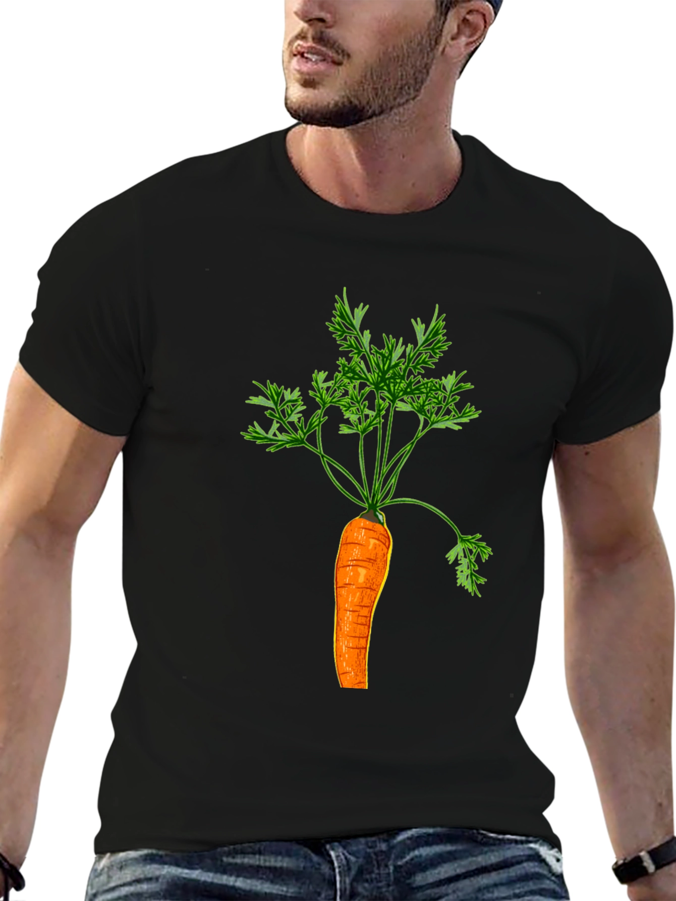 Carrot Graphic T-Shirt - Vegetable Tee