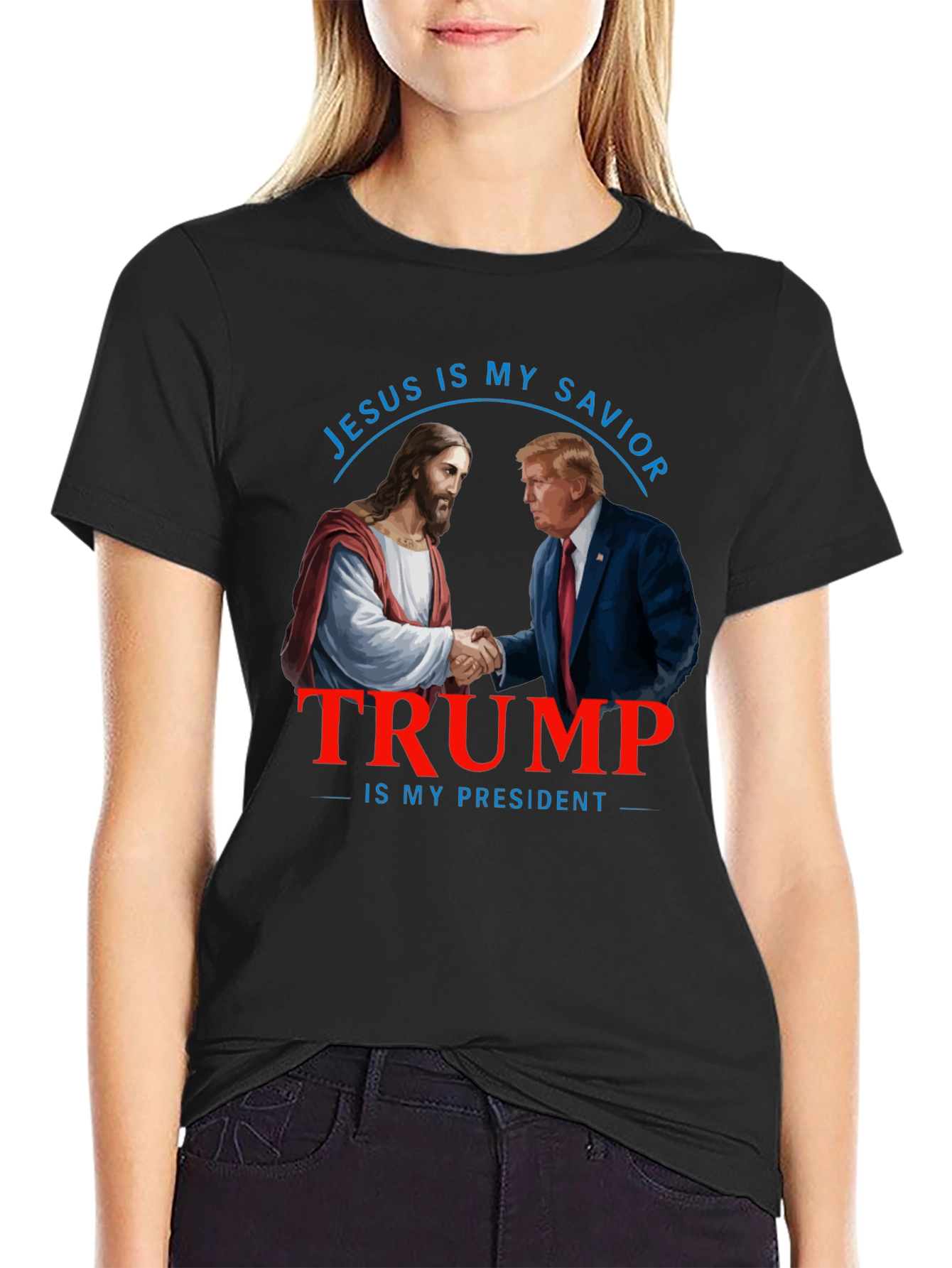 Jesus & Trump T-Shirt: Savior and President
